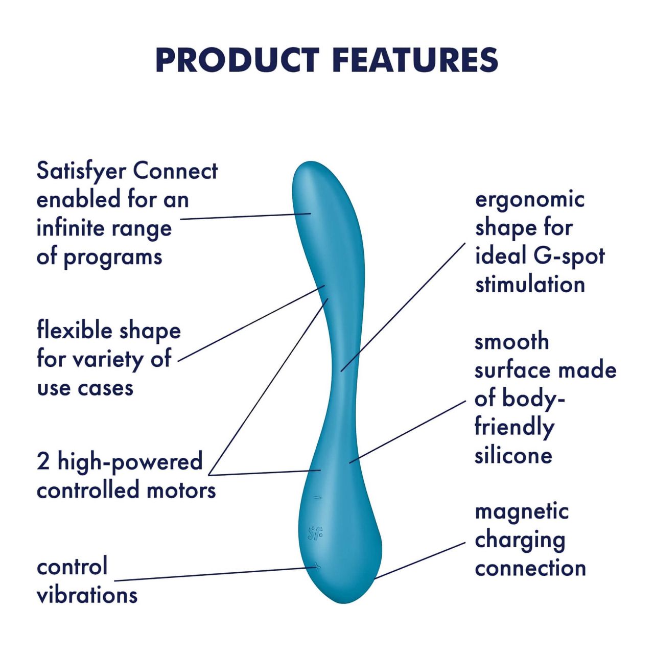 Satisfyer G-spot Flex 5 - App-vezérelt G-pont vibrátor (zöld)