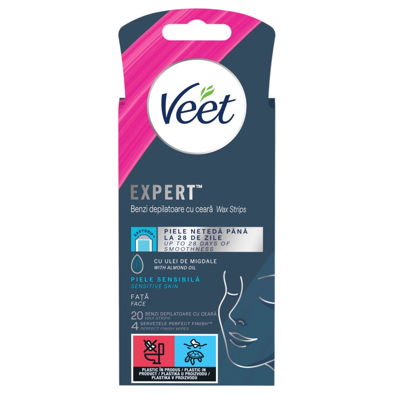 Veet Expert - használatra kész gyantaszalagok - érzékeny bőrre (20db) Veet Expert - használatra kész gyantaszalagok - érzékeny bőrre (20db)