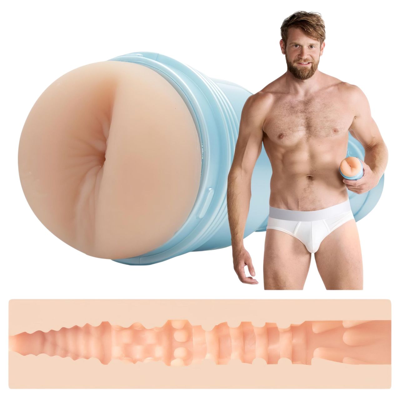 Fleshjack Colby Keller - élethű popsi maszturbátor (natúr)