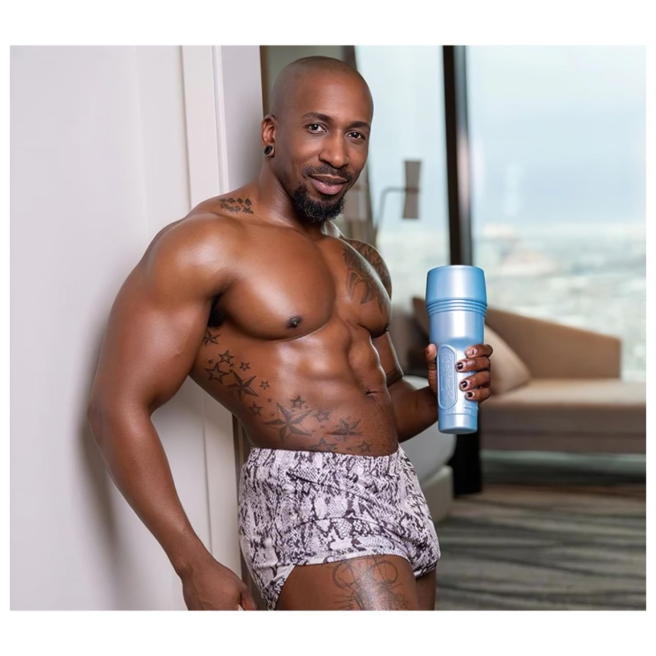 Fleshjack Max Konnor - élethű popsi maszturbátor (barna)