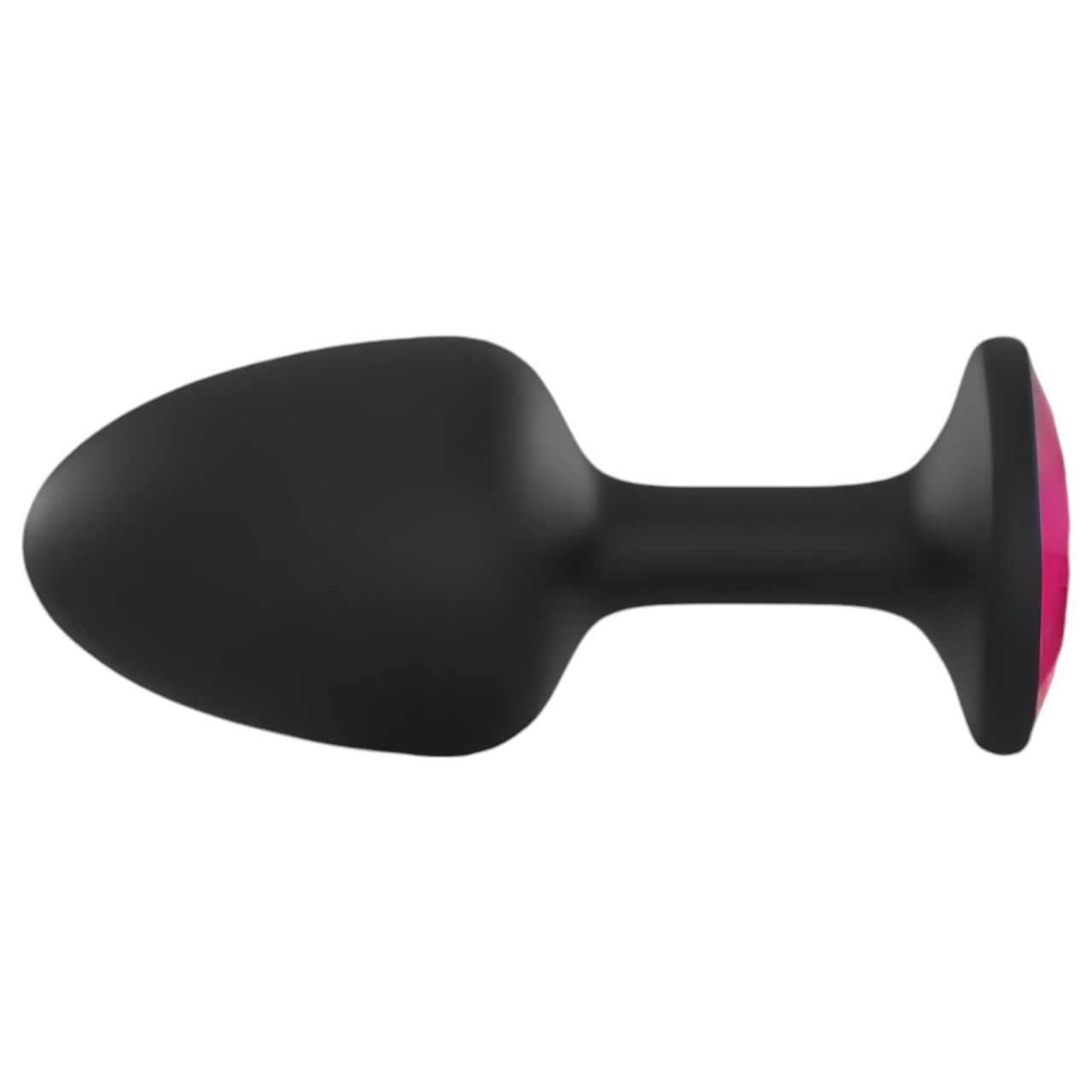 / Dorcel Geisha Plug Ruby L - pink köves anál plug (fekete)