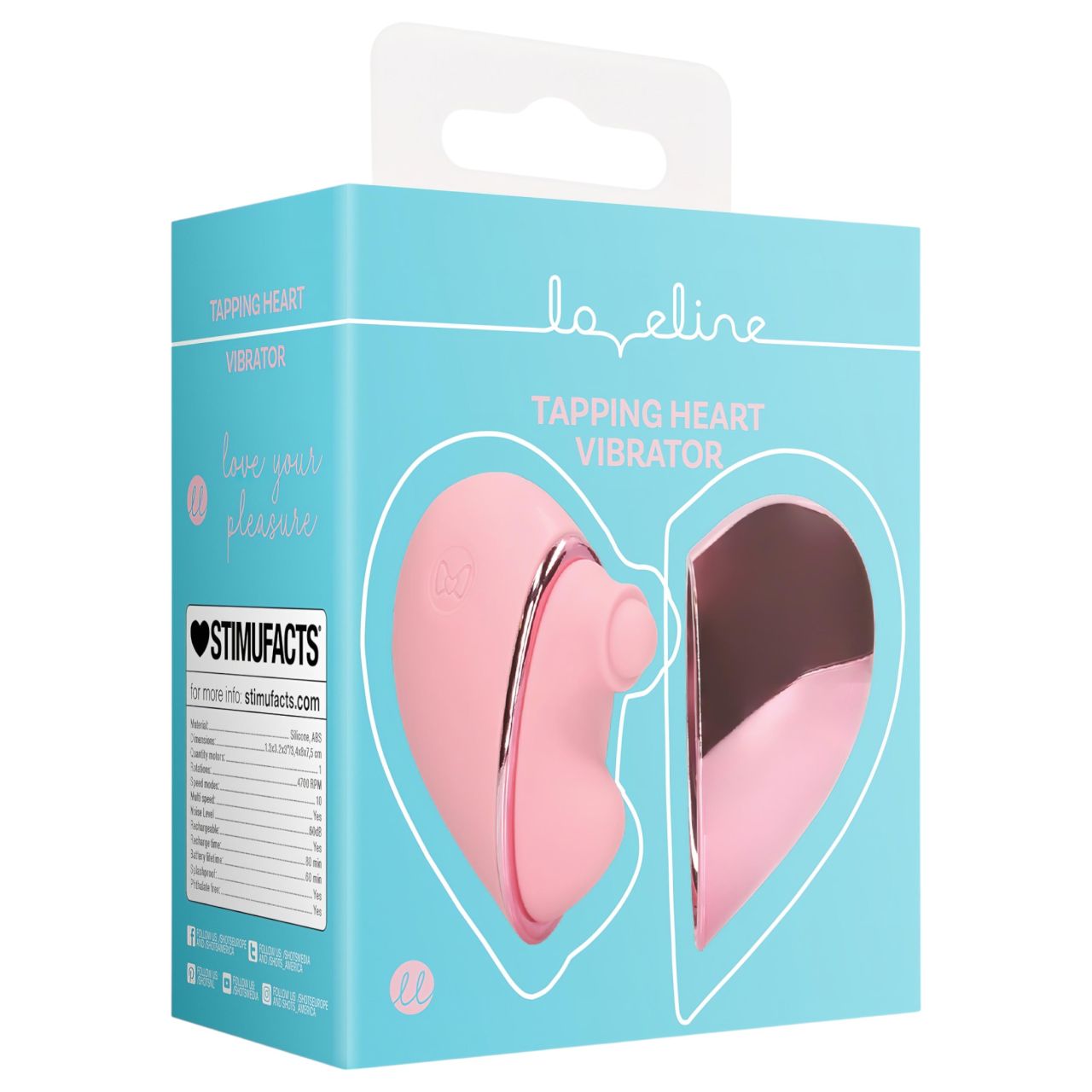 Loveline Tapping Heart - akkus csiklóizgató vibrátor (pink) Loveline Tapping Heart - akkus csiklóizgató vibrátor (pink)