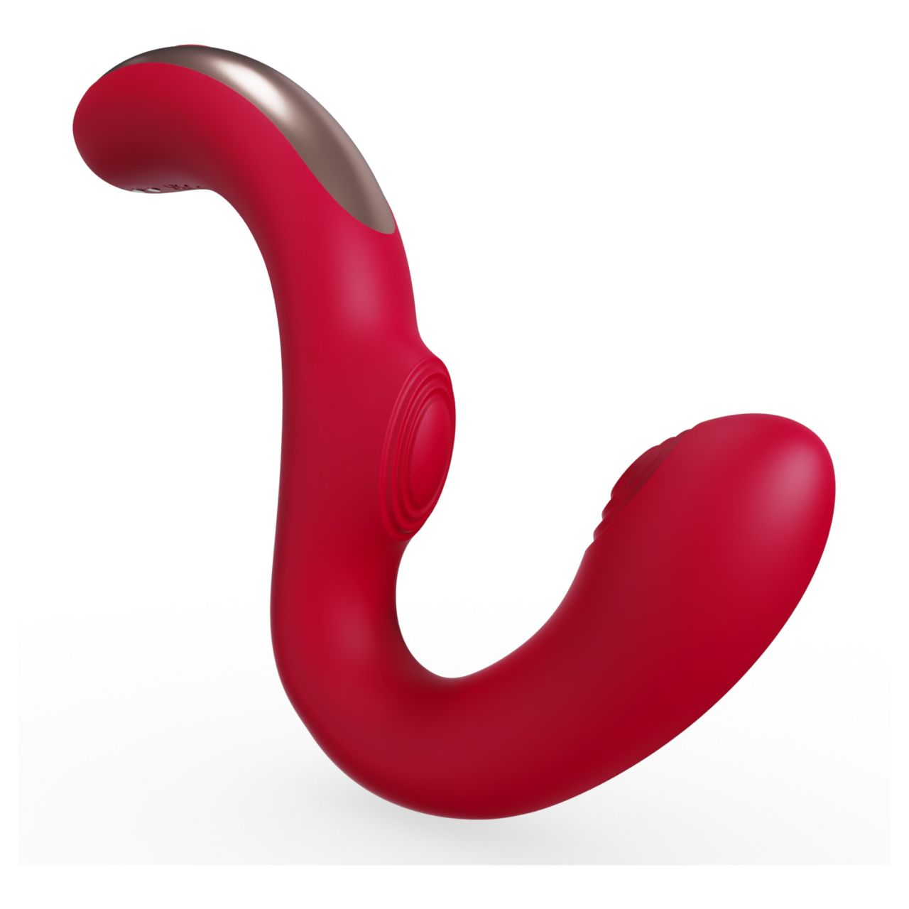SEX HD Genie - G-pont és csiklóvibrátor (piros)