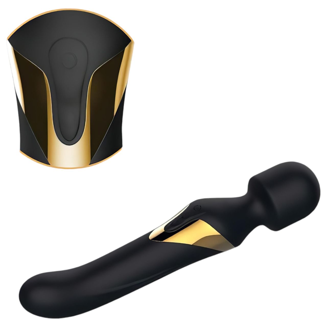 Dorcel Dual Orgasms Gold - 2in1 masszírozó vibrátor (fekete) Dorcel Dual Orgasms Gold - 2in1 masszírozó vibrátor (fekete)