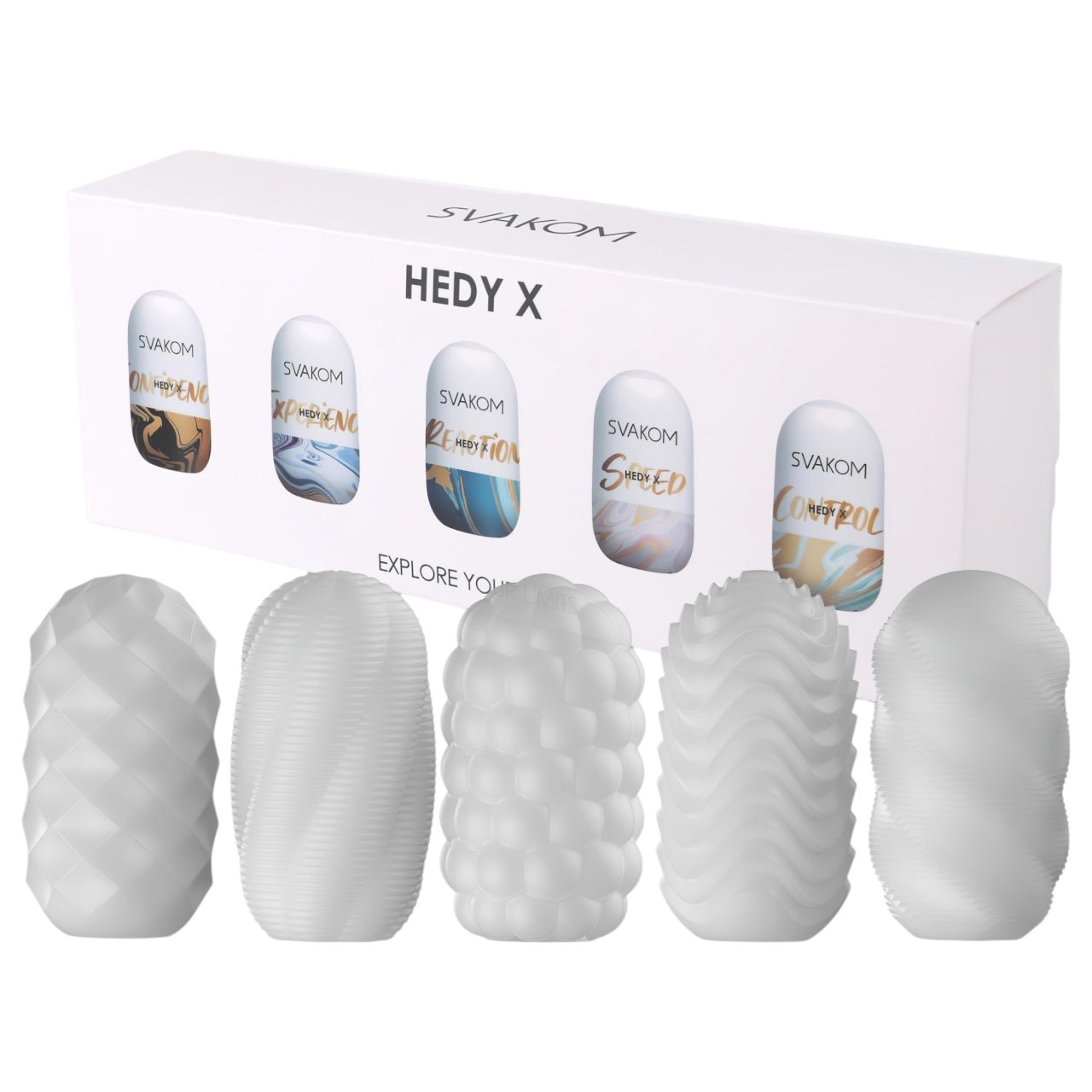 Svakom Hedy X Mixed - maszturbációs tojás szett (5 db) Svakom Hedy X Mixed - maszturbációs tojás szett (5 db)