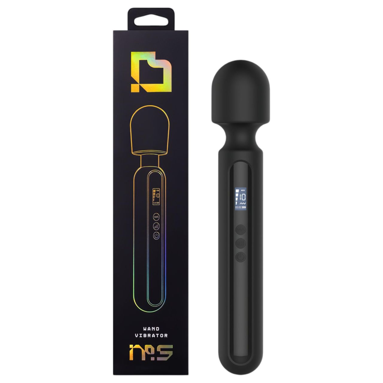 BLAQ - digitális masszírozó vibrátor (fekete) BLAQ - digitális masszírozó vibrátor (fekete)