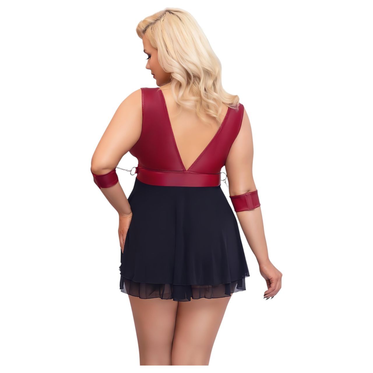 / Cottelli Bondage Plus Size - babydoll (piros) / Cottelli Bondage Plus Size - babydoll (piros)