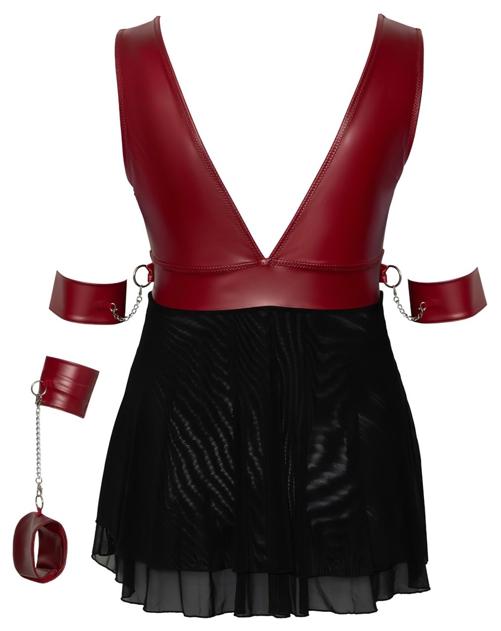 / Cottelli Bondage Plus Size - babydoll (piros) / Cottelli Bondage Plus Size - babydoll (piros)