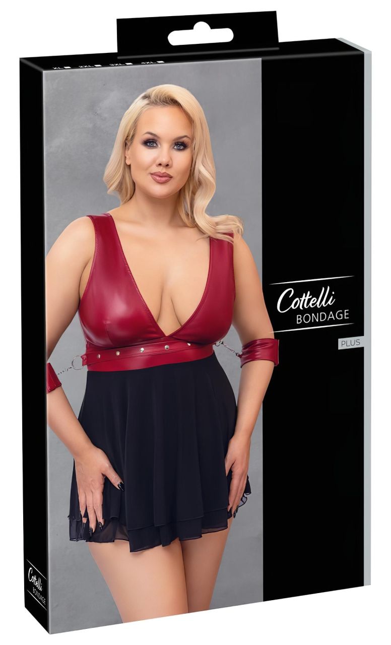 / Cottelli Bondage Plus Size - babydoll (piros)