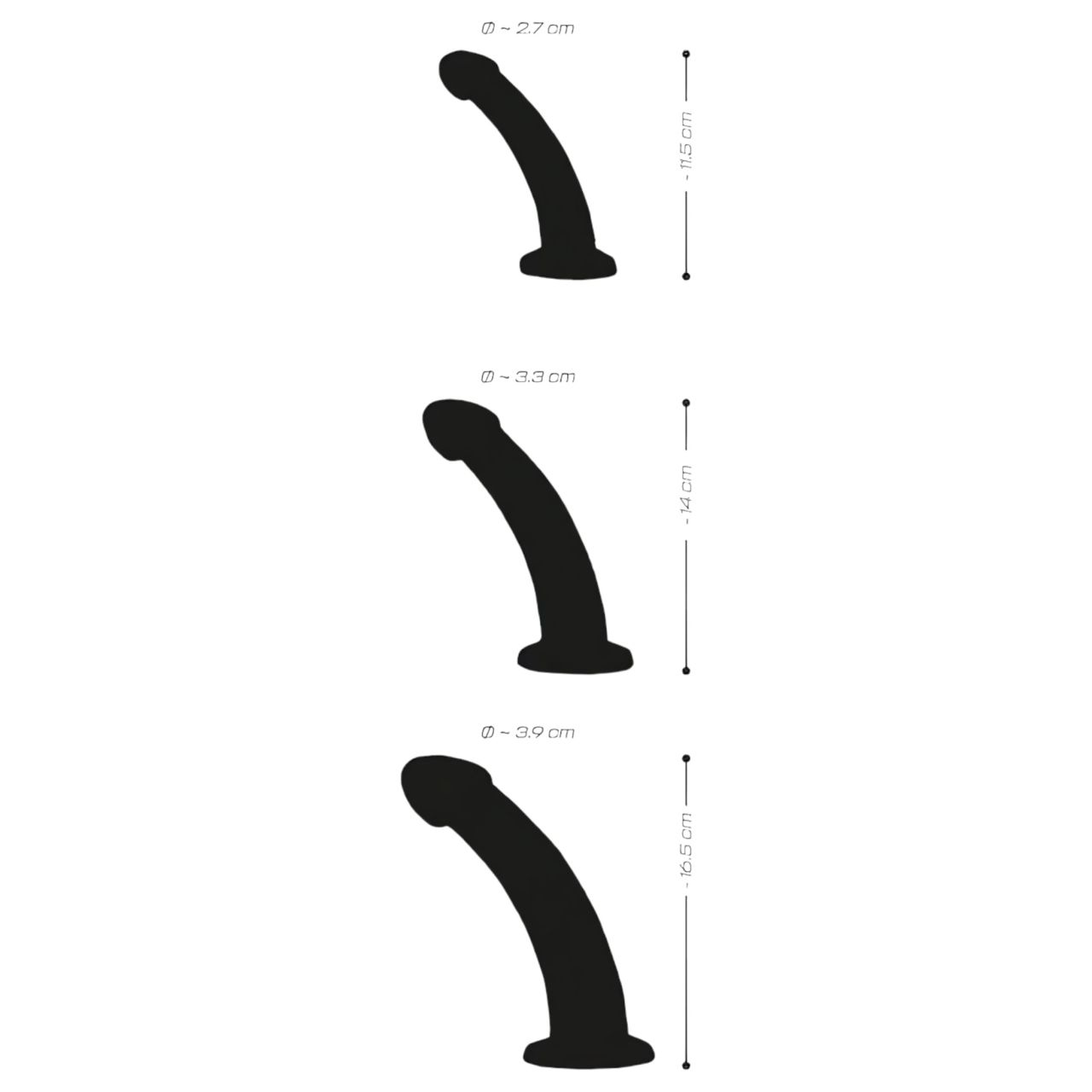 Crystal Clear - makkos anál dildó szett - 3 részes (átlátszó)