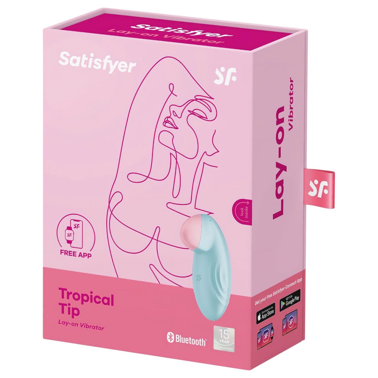 Satisfyer Tropical Tip - okos csiklóvibrátor (kék) Satisfyer Tropical Tip - okos csiklóvibrátor (kék)