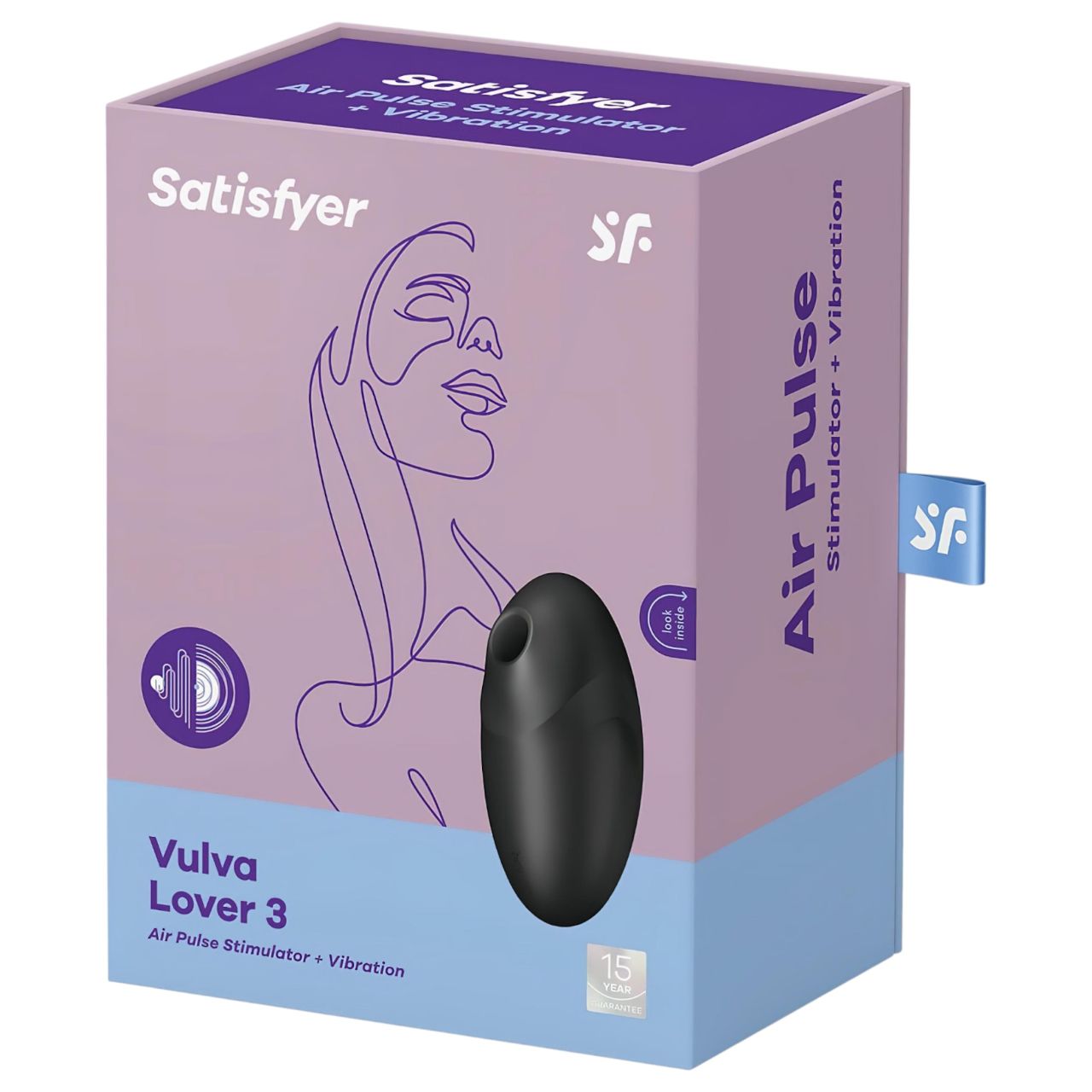 Satisfyer Vulva Lover 3 - léghullámos csiklóizgató (fekete) Satisfyer Vulva Lover 3 - léghullámos csiklóizgató (fekete)