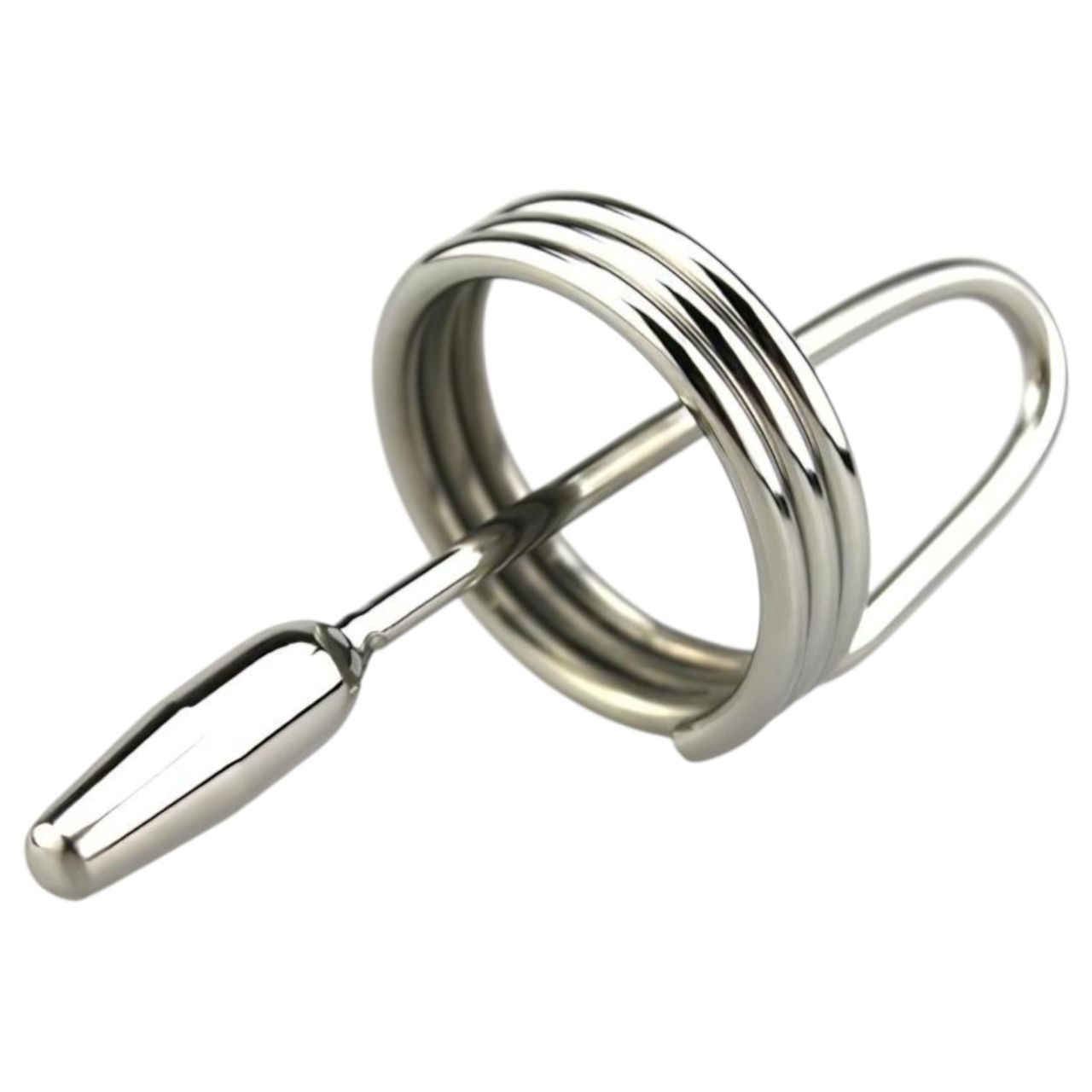 DeepRing - gyűrűs, fém dilátor - 9cm (ezüst)