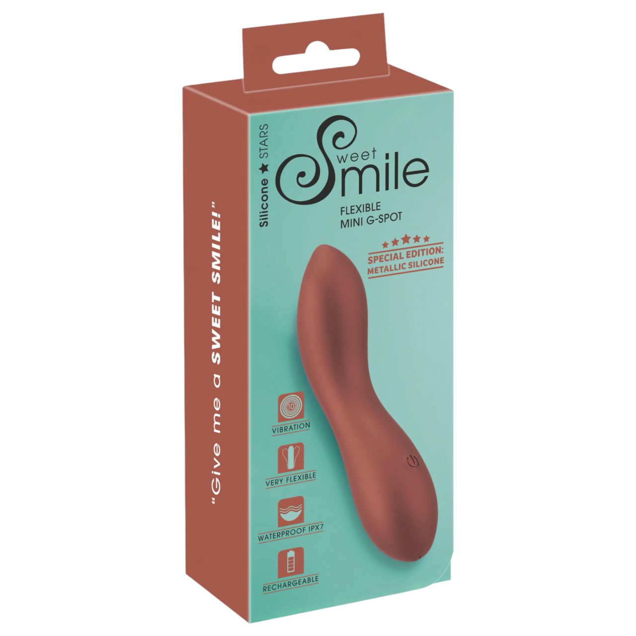 Smile - flexibilis mini G-pont vibrátor (bronz) Smile - flexibilis mini G-pont vibrátor (bronz)
