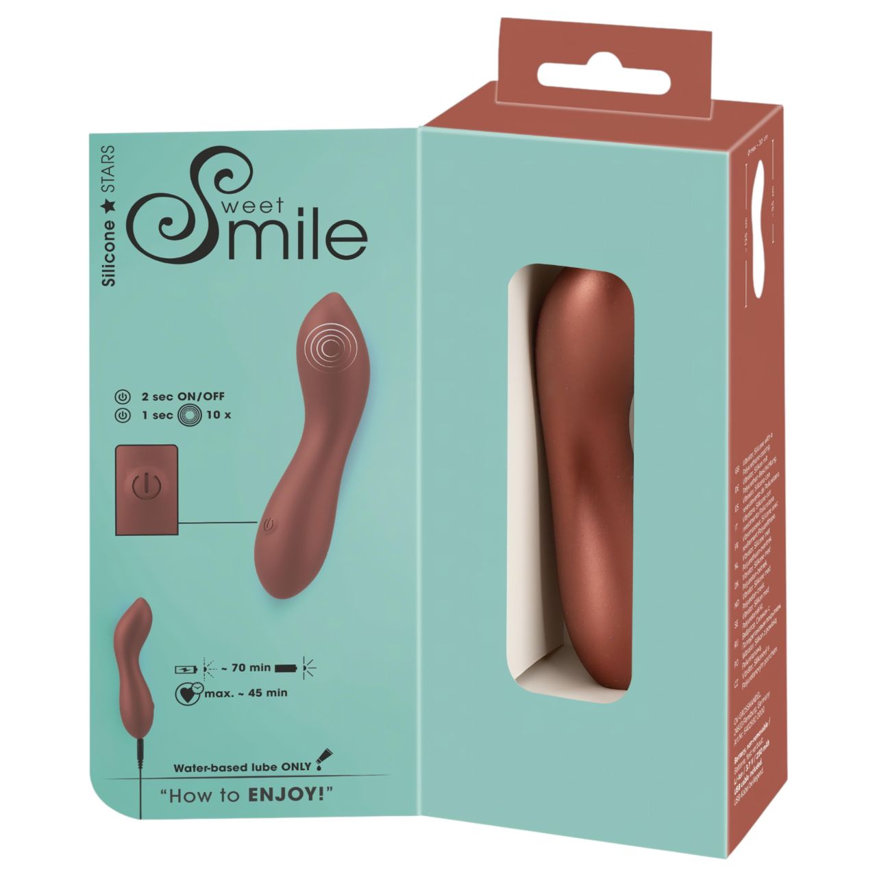 Smile - flexibilis mini G-pont vibrátor (bronz) Smile - flexibilis mini G-pont vibrátor (bronz)