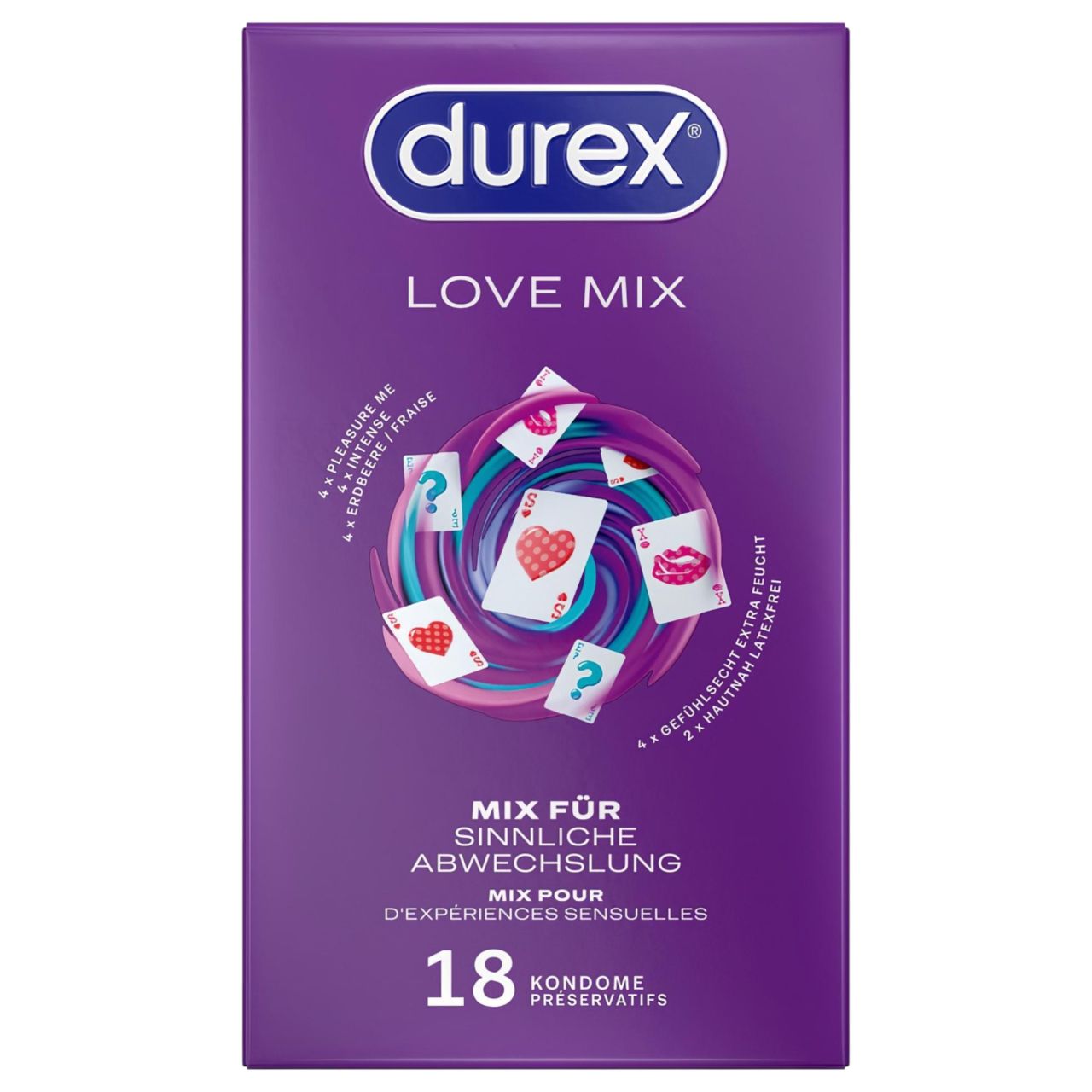 Durex Love Mix - óvszer csomag (18db)