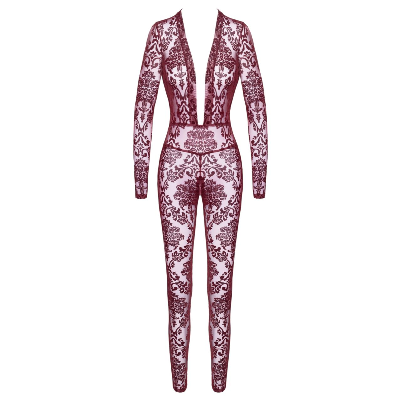 Noir Kink Royal - áttetsző cicaruha (piros)