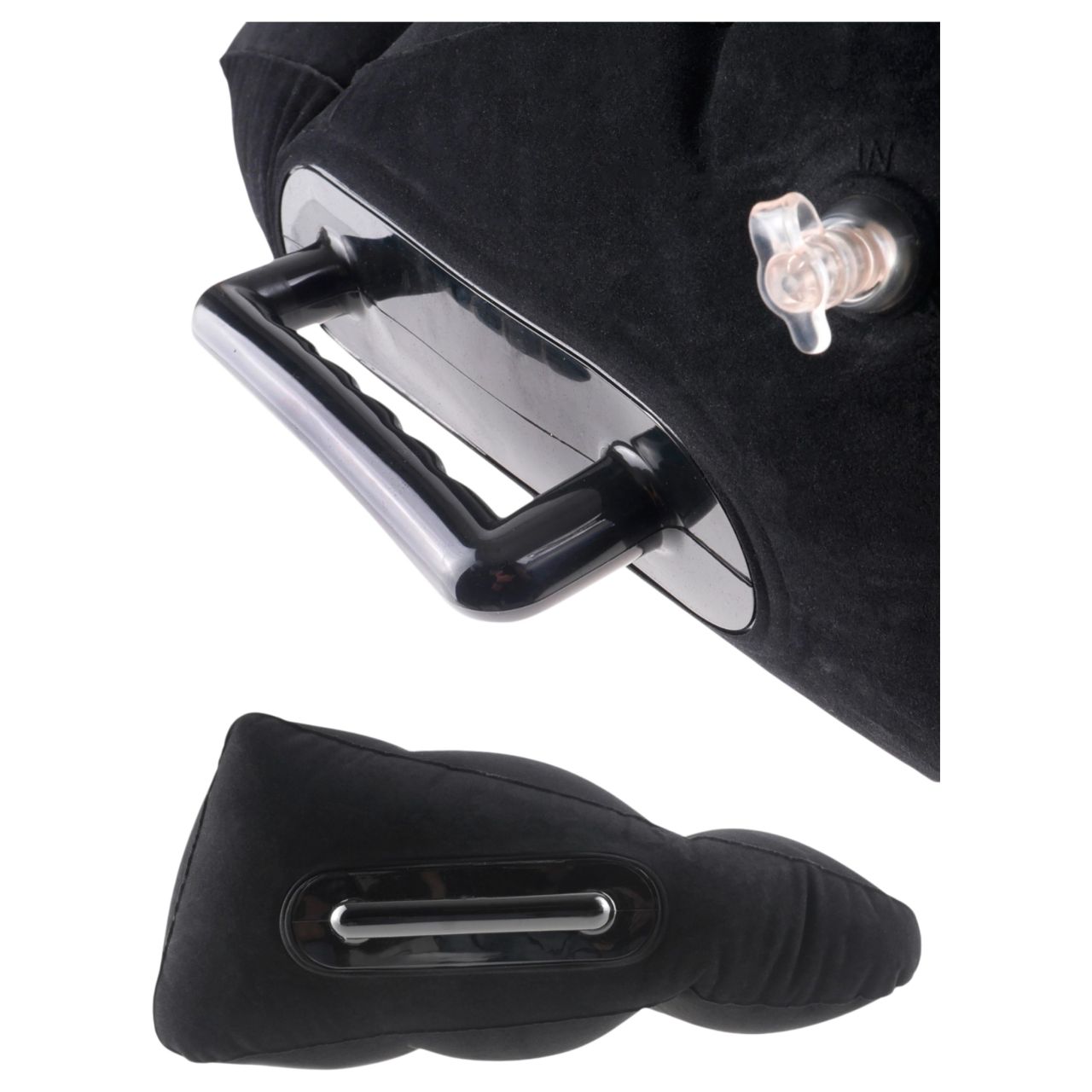 Fetish Fantasy - felfújható szexpárna kapaszkodóval (fekete)