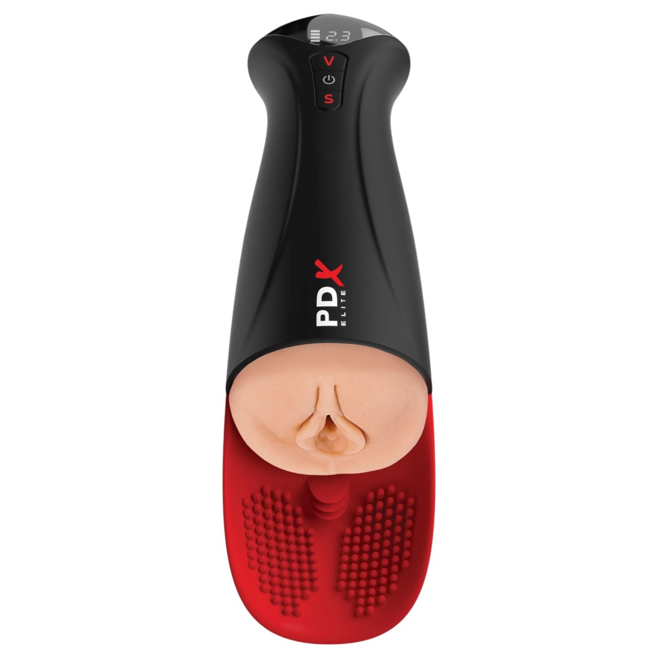 PDX Elite Fuck-O-Mat Pro XL - stimulált szívó rezgő maszturbátor (fekete) PDX Elite Fuck-O-Mat Pro XL - stimulált szívó rezgő maszturbátor (fekete)