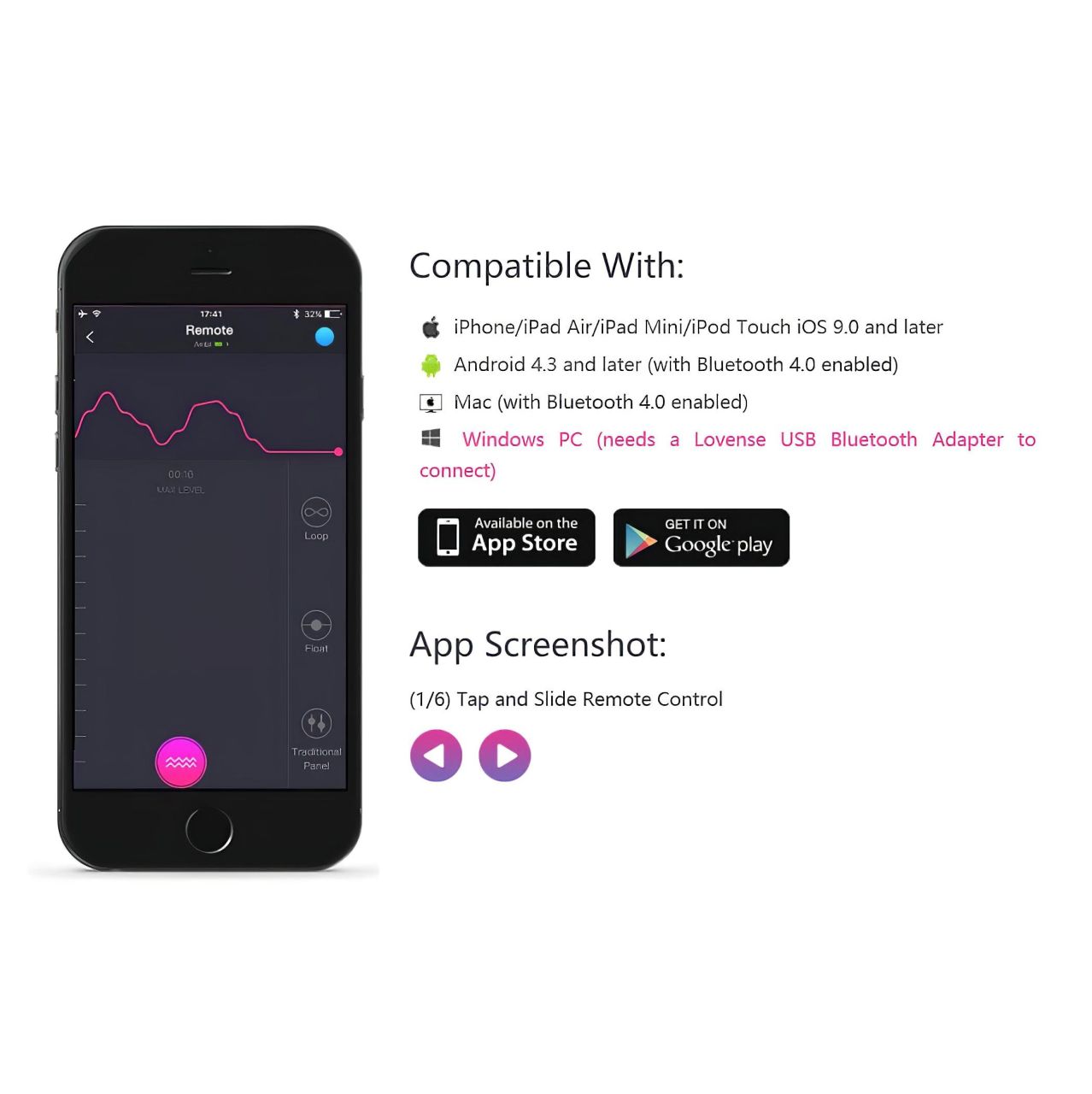Lovense Lush 2 - hordható App-vezérelt vibrációs tojás (pink)