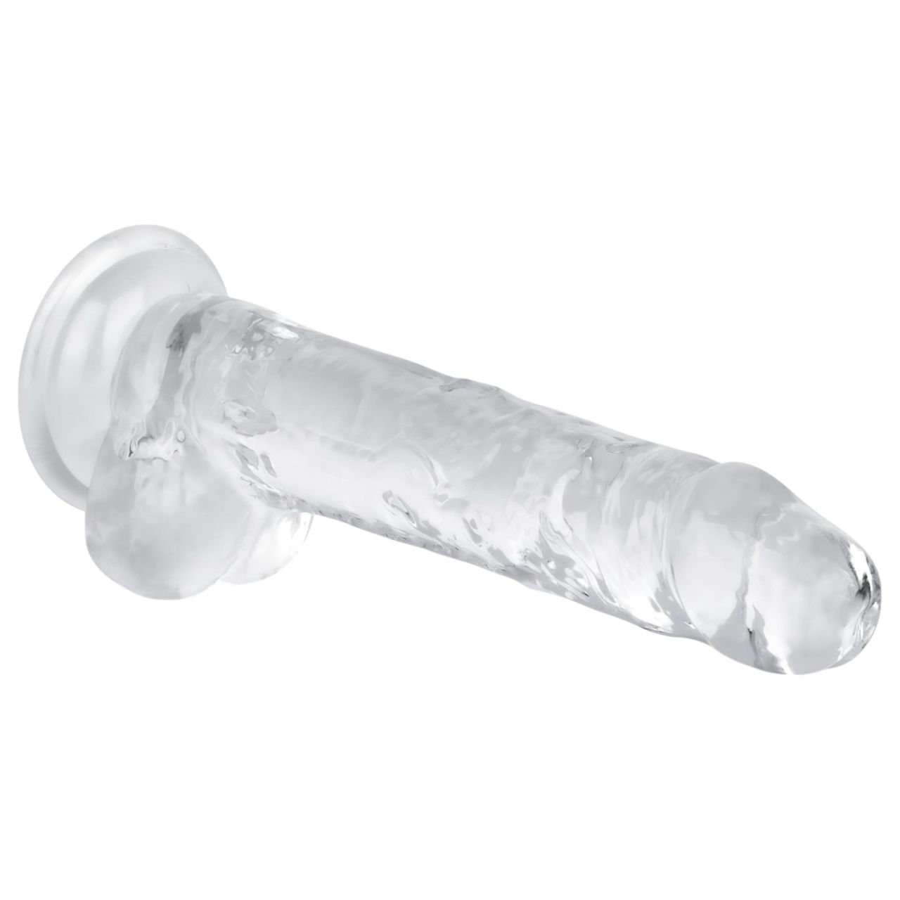 EasyToys - herés dildó - 17cm (átlátszó)