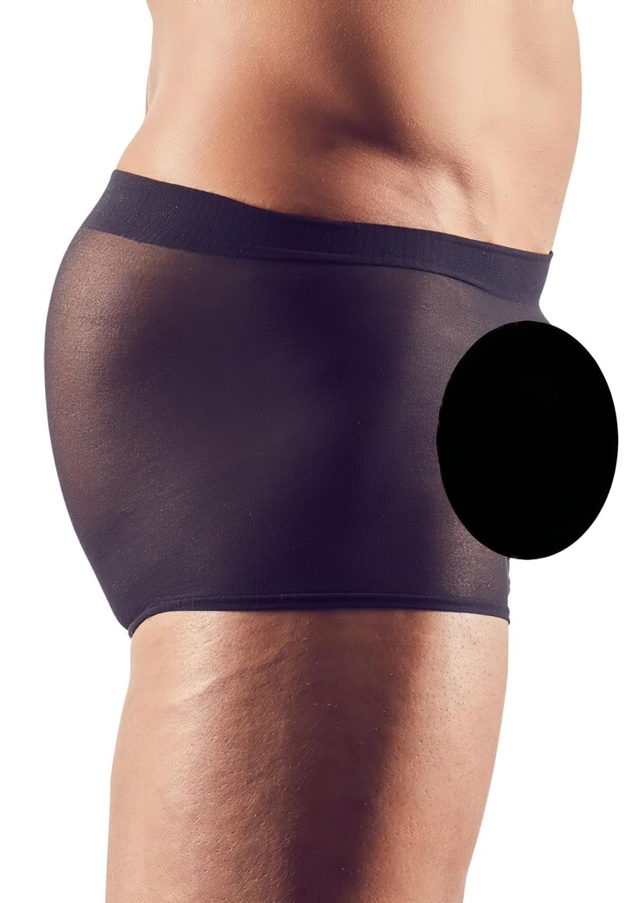 Svenjoyment - átlátszó boxer szett - fekete (2 részes) S-L