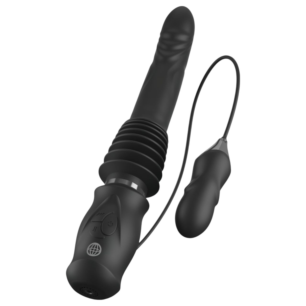 Fetish - lökő vibrátor (fekete) Fetish - lökő vibrátor (fekete)