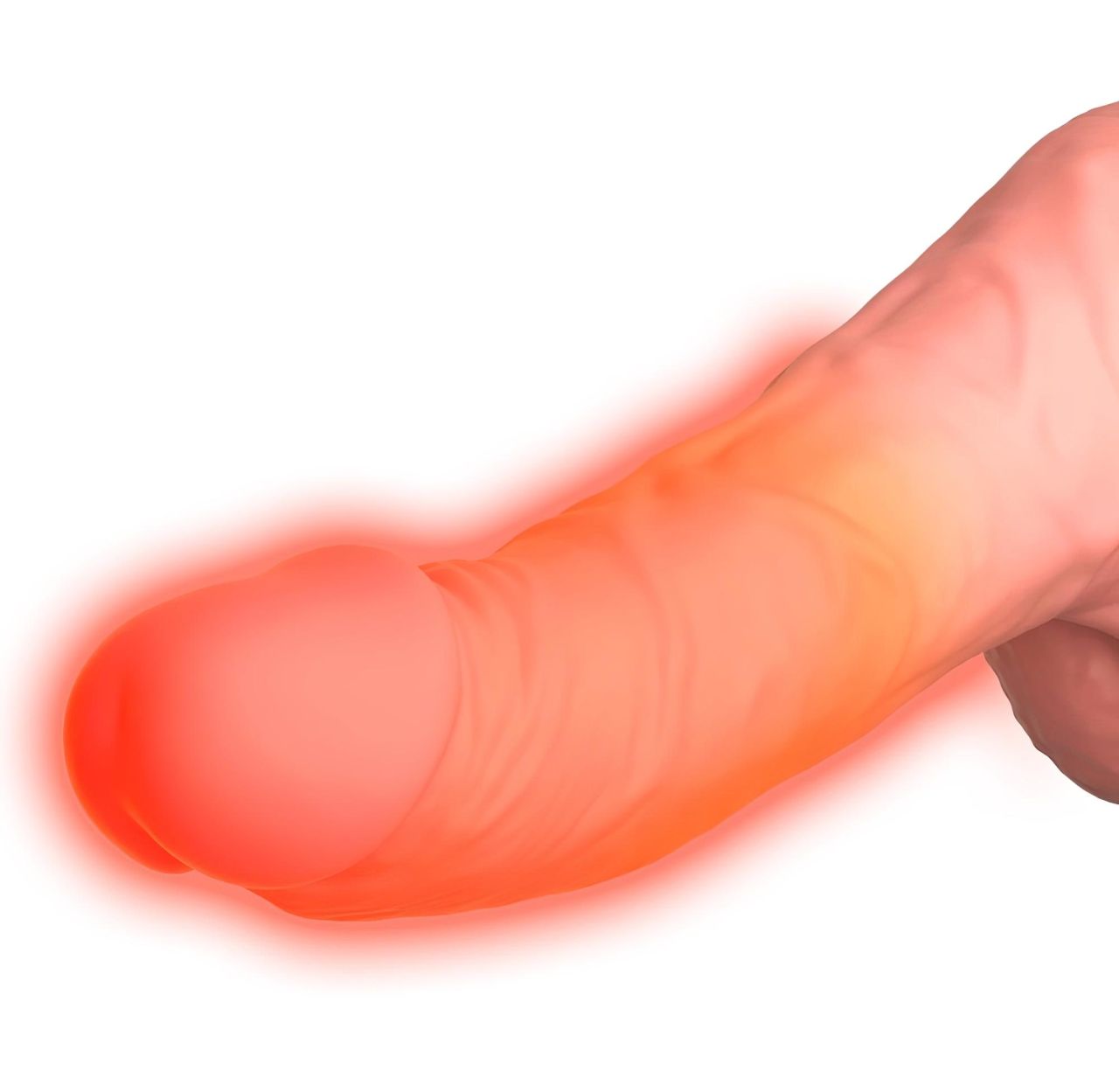 King Cock Plus 6,5 - herés lökő vibrátor (testszínű)