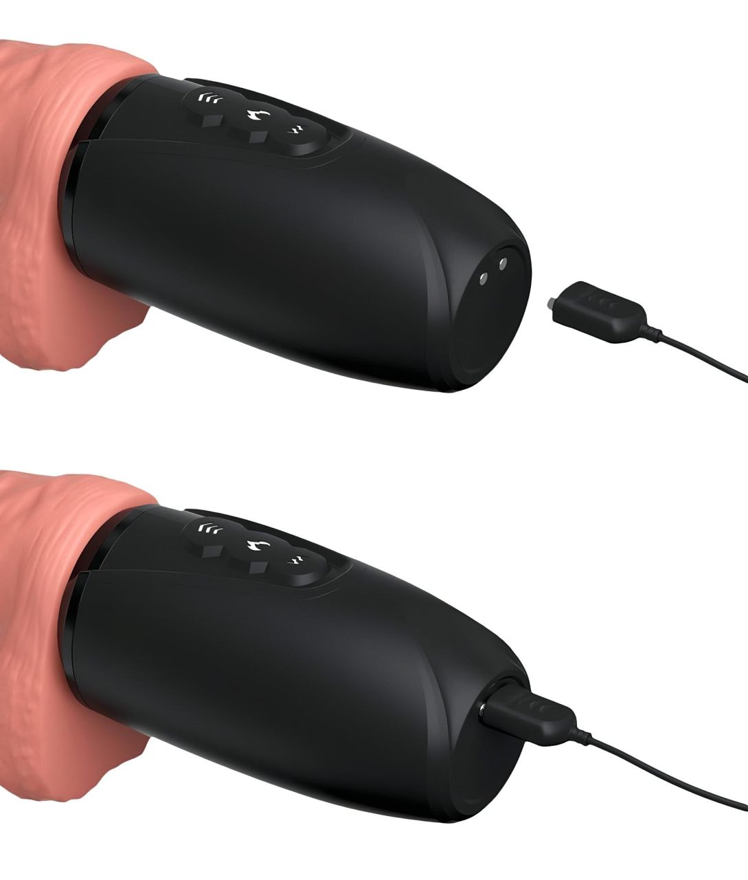 King Cock Plus 6,5 - herés lökő vibrátor (testszínű)