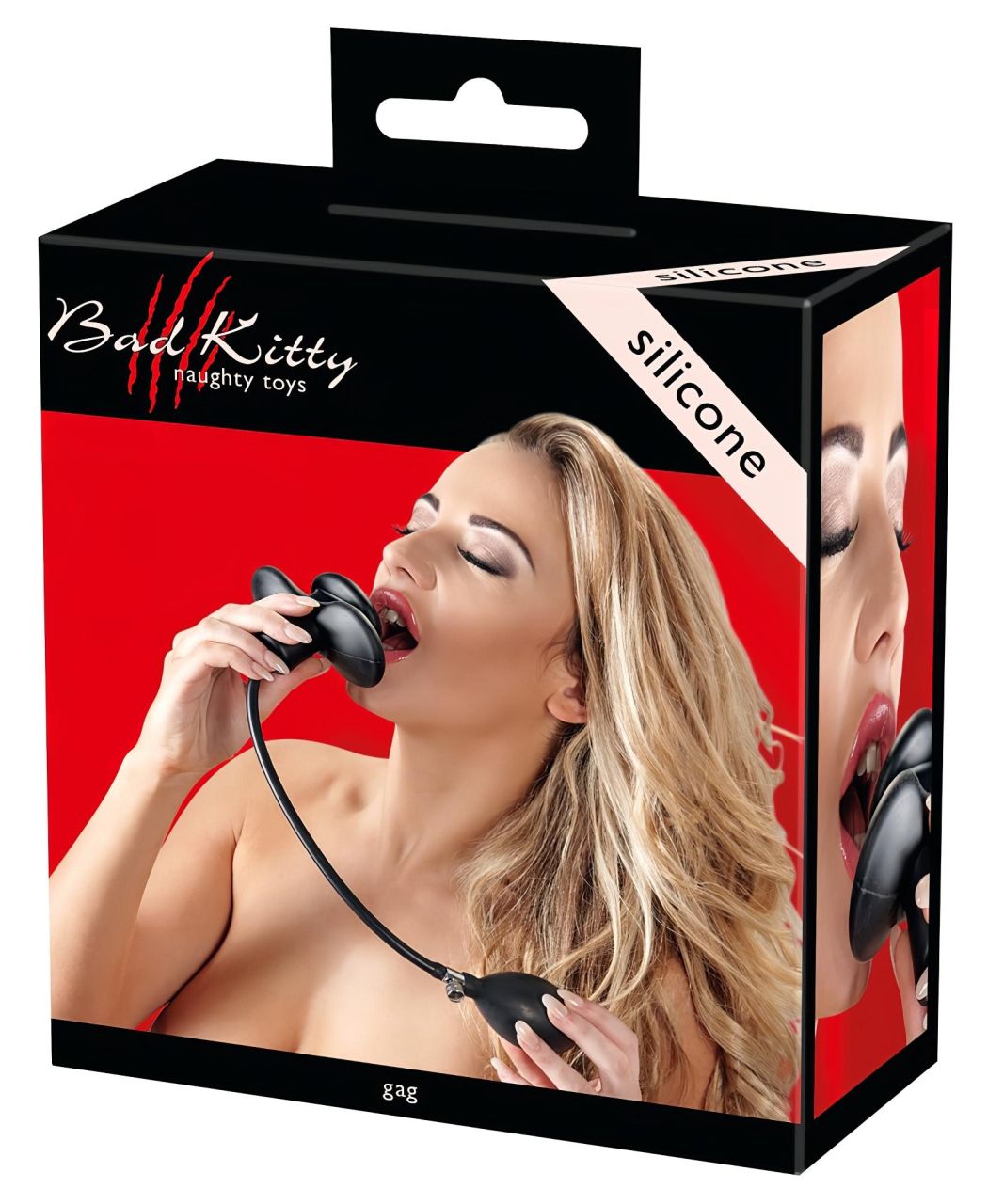 Bad Kitty - pumpálható száj pecek (fekete)