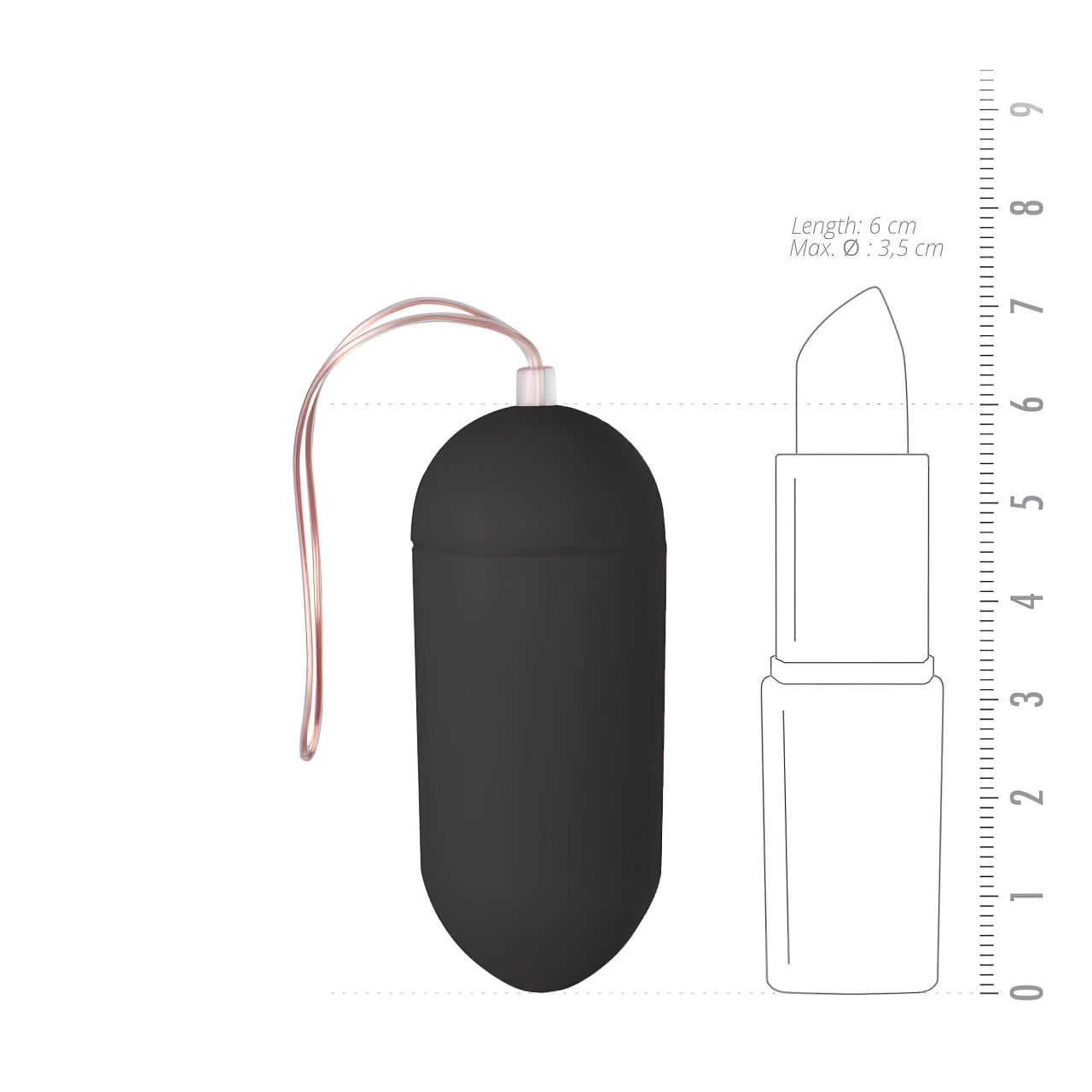 EasyToys - távirányítós vibrációs tojás (fekete) EasyToys - távirányítós vibrációs tojás (fekete)
