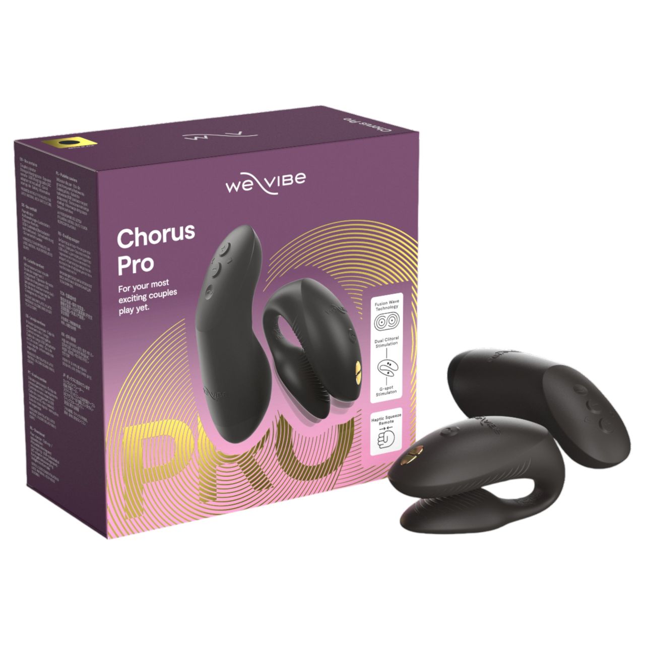 We-Vibe Chorus Pro - okos, távirányítós párvibrátor (fekete)