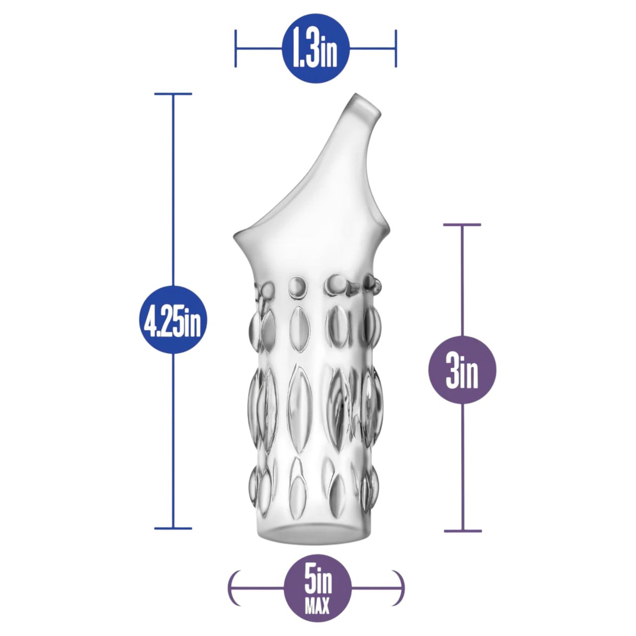 Performance - heregyűrűs péniszmandzsetta (átlátszó)