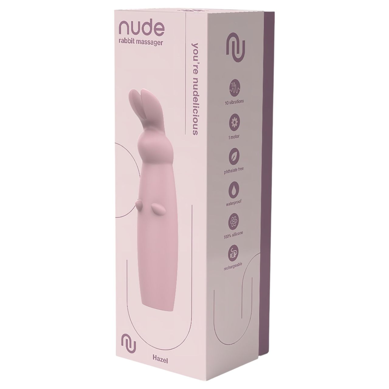 Nude Hazel - akkus nyuszis csikló vibrátor (lila) Nude Hazel - akkus nyuszis csikló vibrátor (lila)