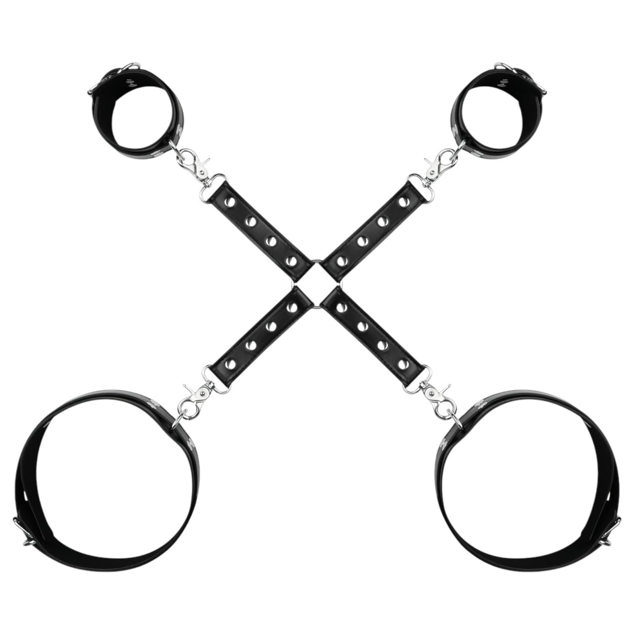 Bedroom Fantasies - csukló- és comb bilincs (fekete)