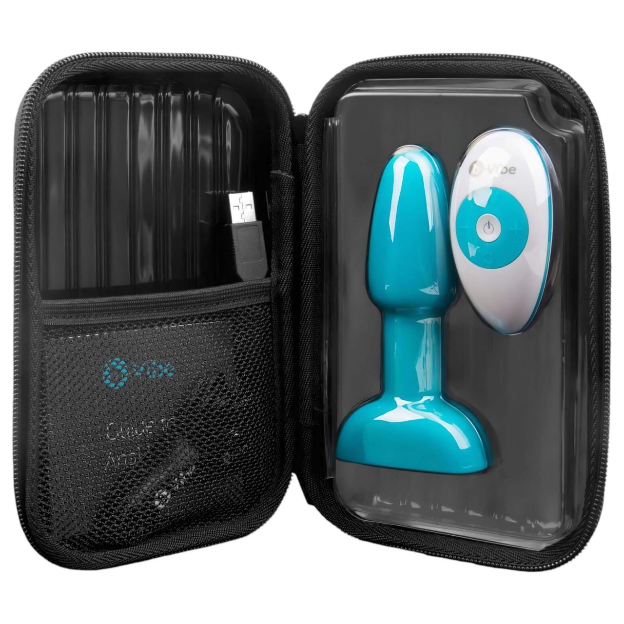 b-Vibe Rimming - forgó gyöngyös anál vibrátor (türkiz) b-Vibe Rimming - forgó gyöngyös anál vibrátor (türkiz)