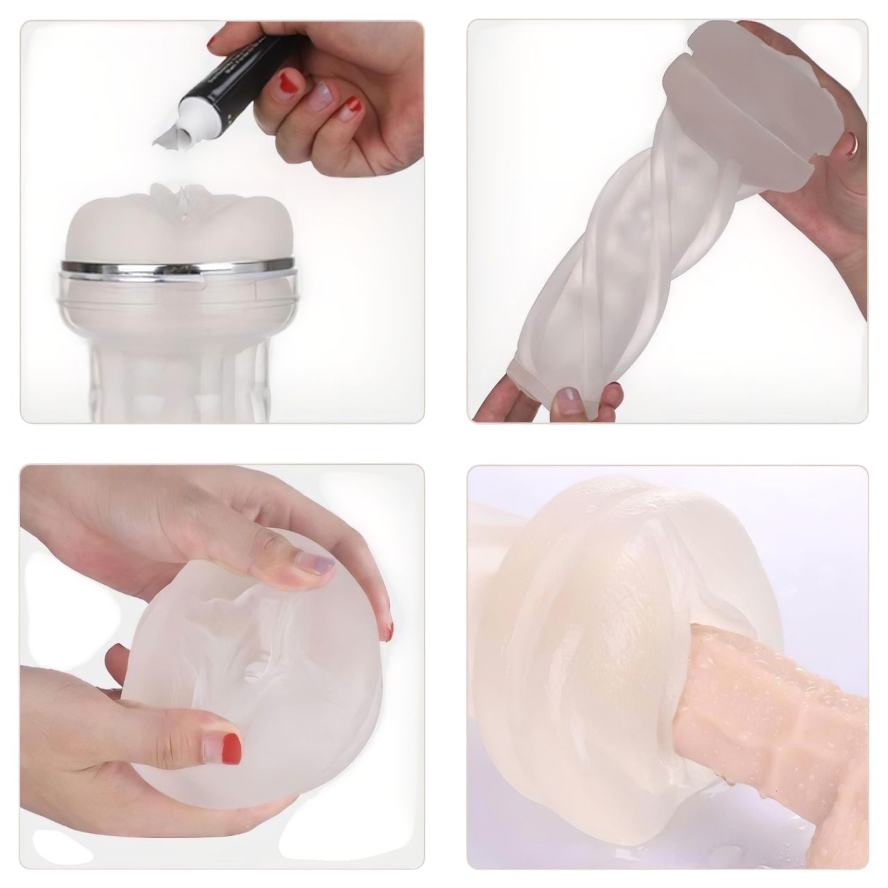 Tracy's Dog Crystal - élethű műpunci maszturbátor (átlátszó)