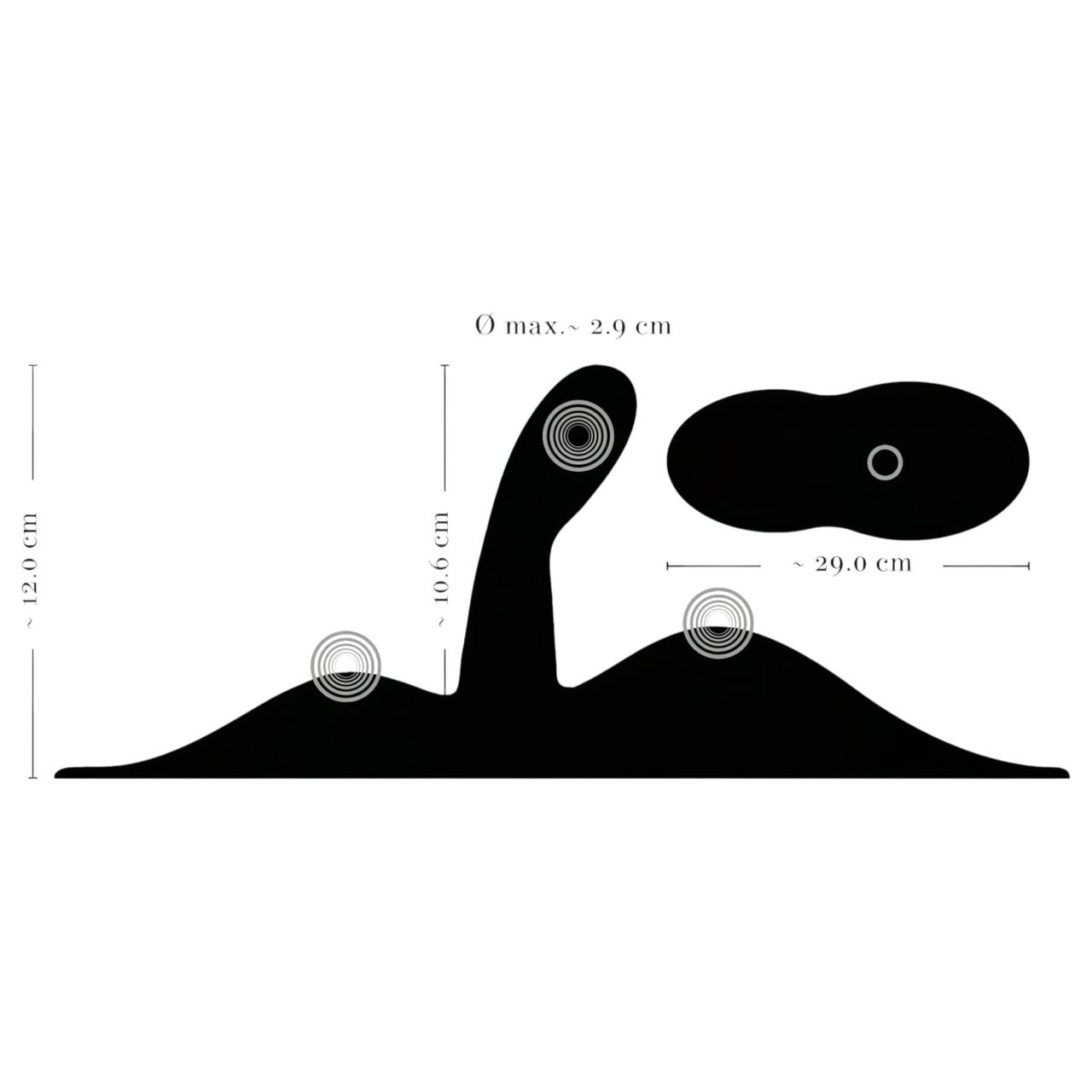 VibePad 3 - akkus, rádiós, G-pont párna vibrátor (fekete) VibePad 3 - akkus, rádiós, G-pont párna vibrátor (fekete)