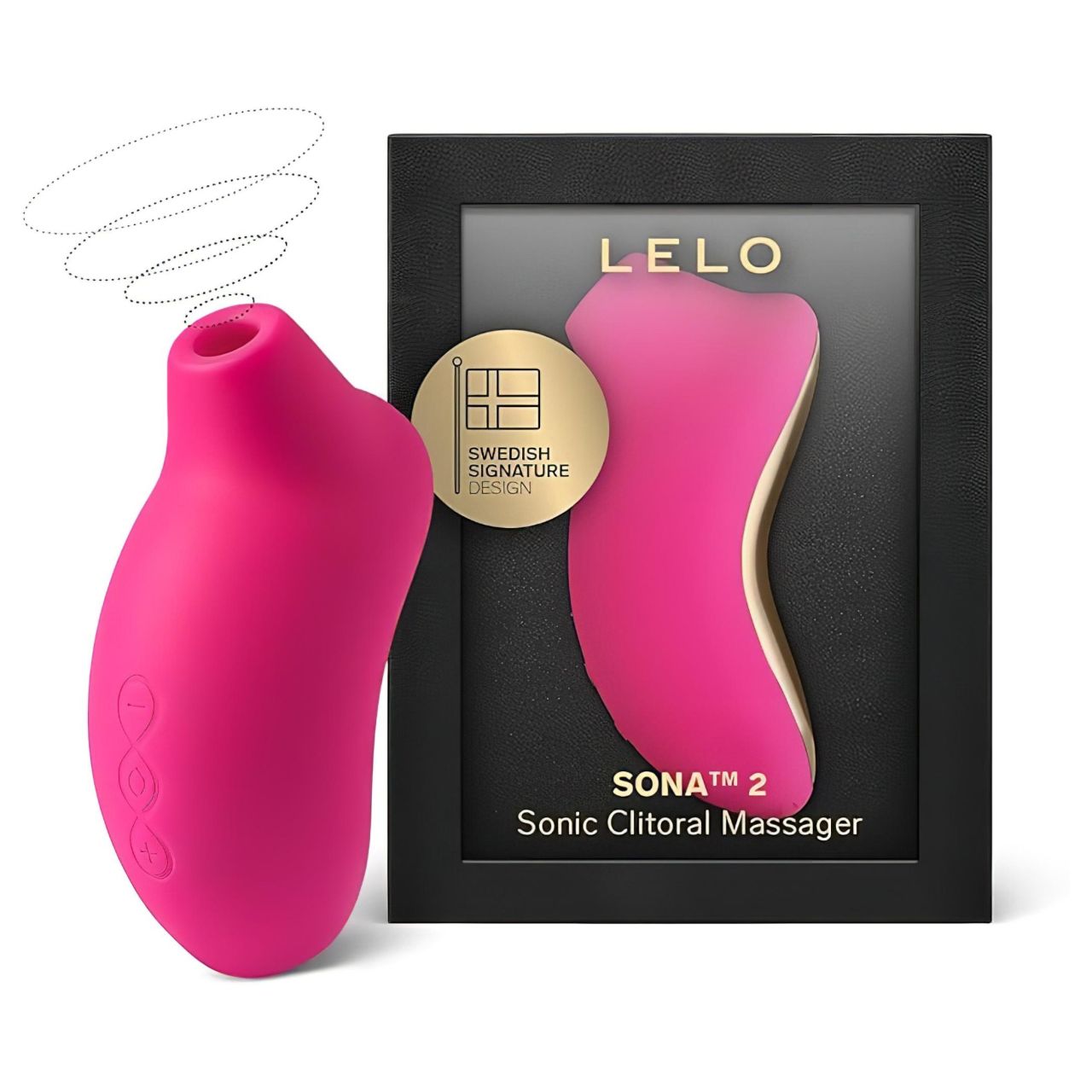 LELO Sona 2 - hanghullámos csiklóizgató (cseresznye) LELO Sona 2 - hanghullámos csiklóizgató (cseresznye)