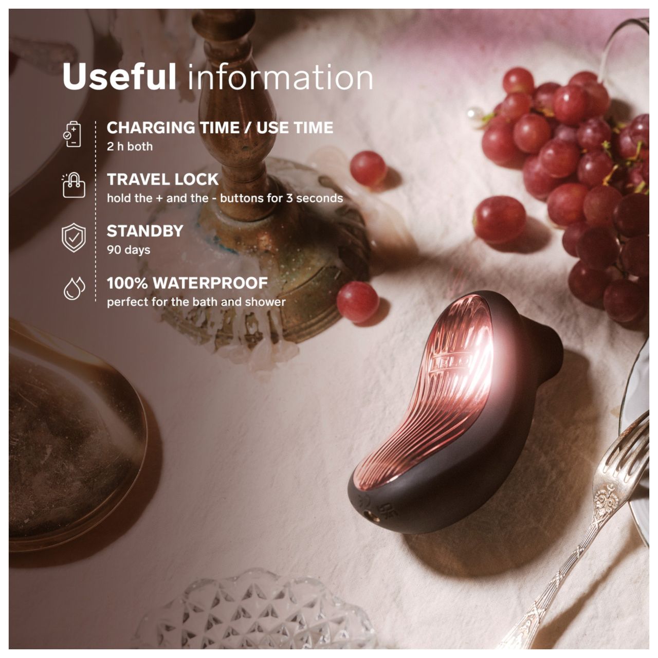 LELO Sona 3 Cruise - hanghullámos csiklóizgató (fekete)