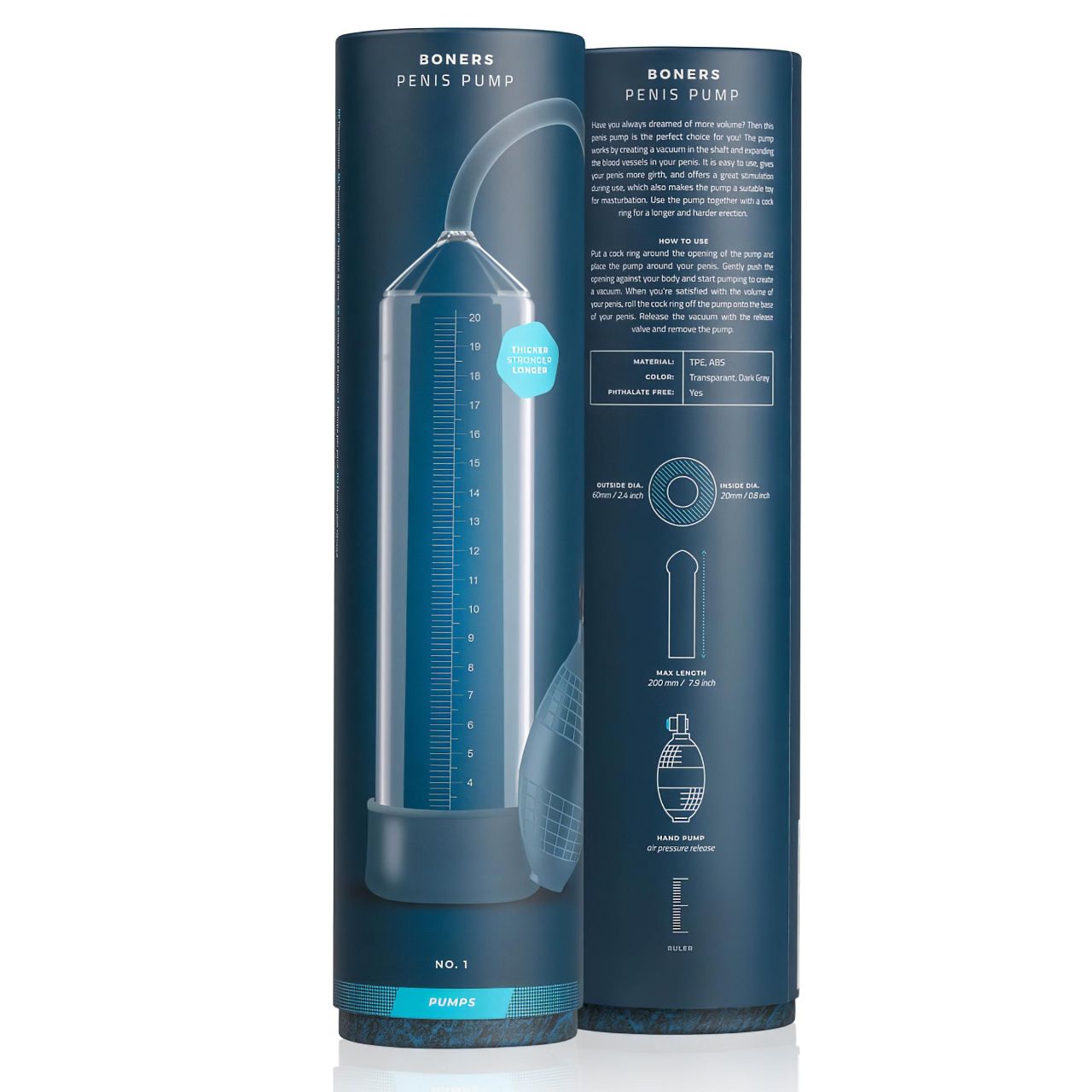 Boners No.1 - péniszpumpa (átlátszó)