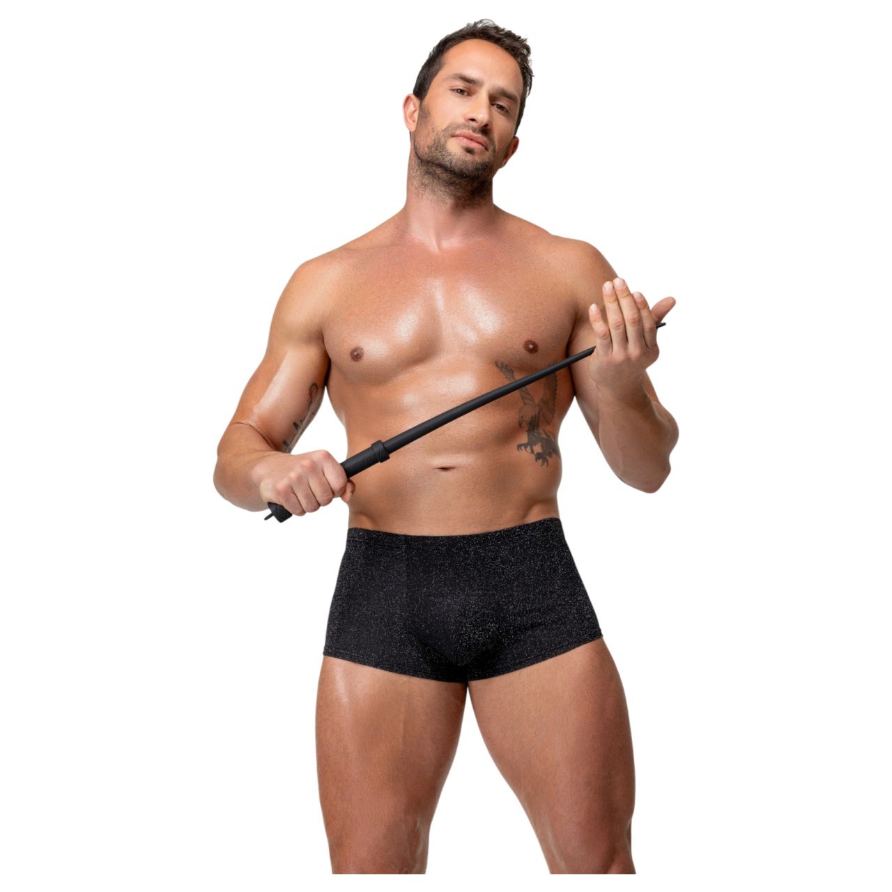 Bad Kitty - szilikon ostor (fekete)