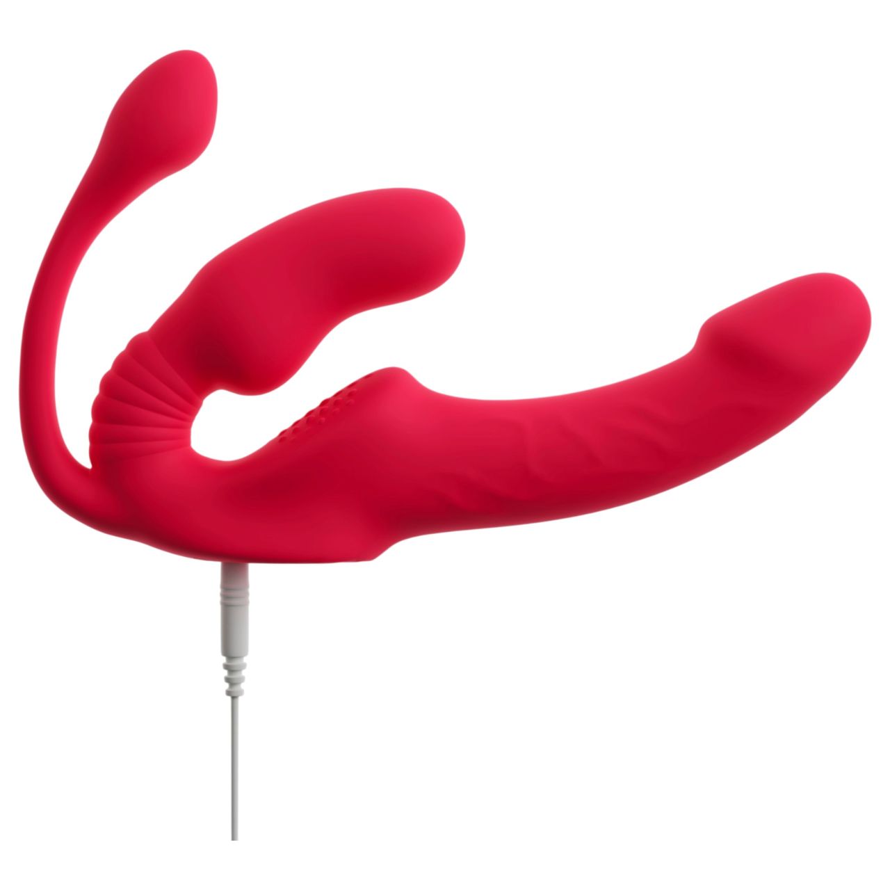 You2Toys Strapless - felcsatolható 3 ágú vibrátor (pink)