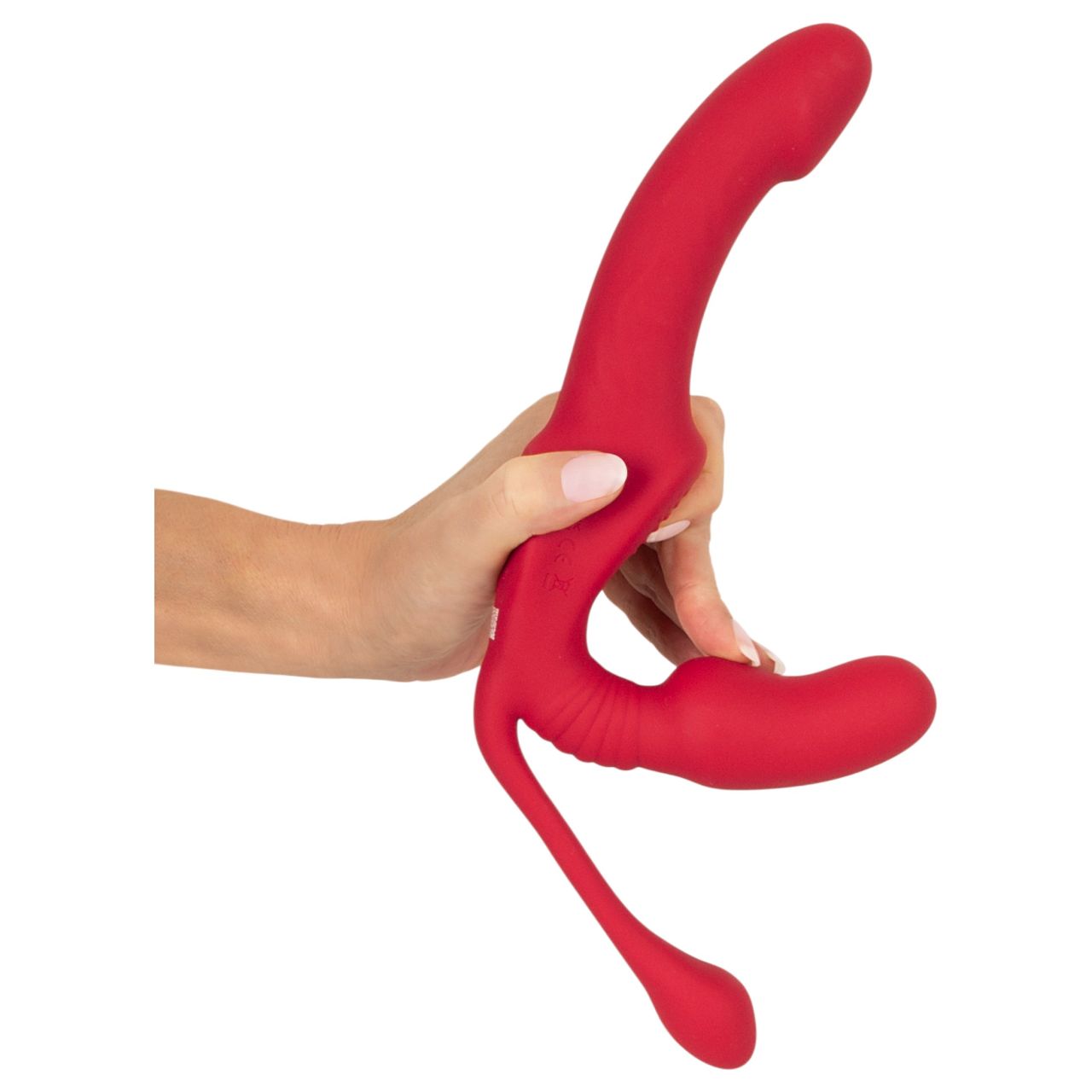 You2Toys Strapless - felcsatolható 3 ágú vibrátor (pink)