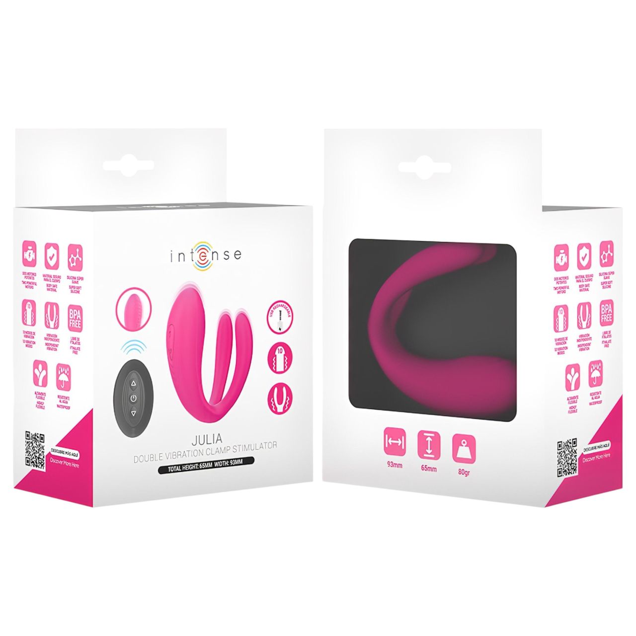Intense Julia - G-pont és csiklóizgató vibrátor (pink) Intense Julia - G-pont és csiklóizgató vibrátor (pink)