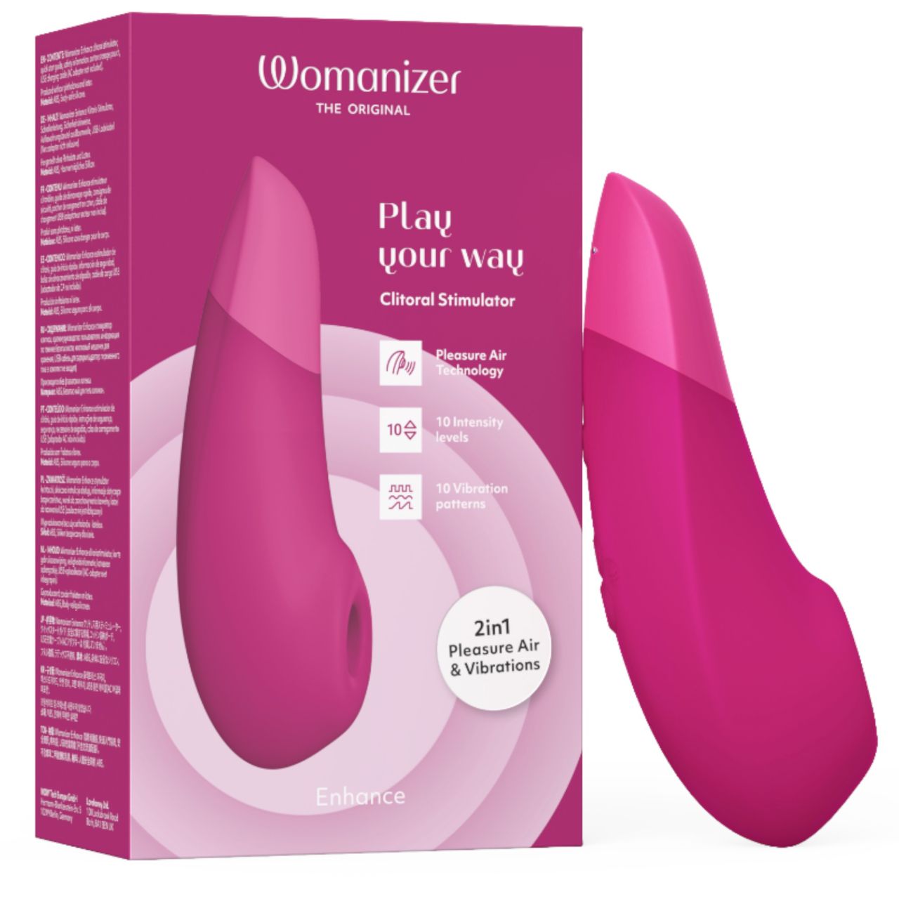 Womanizer Enhance - léghullámos csiklóizgató (rózsaszín) Womanizer Enhance - léghullámos csiklóizgató (rózsaszín)