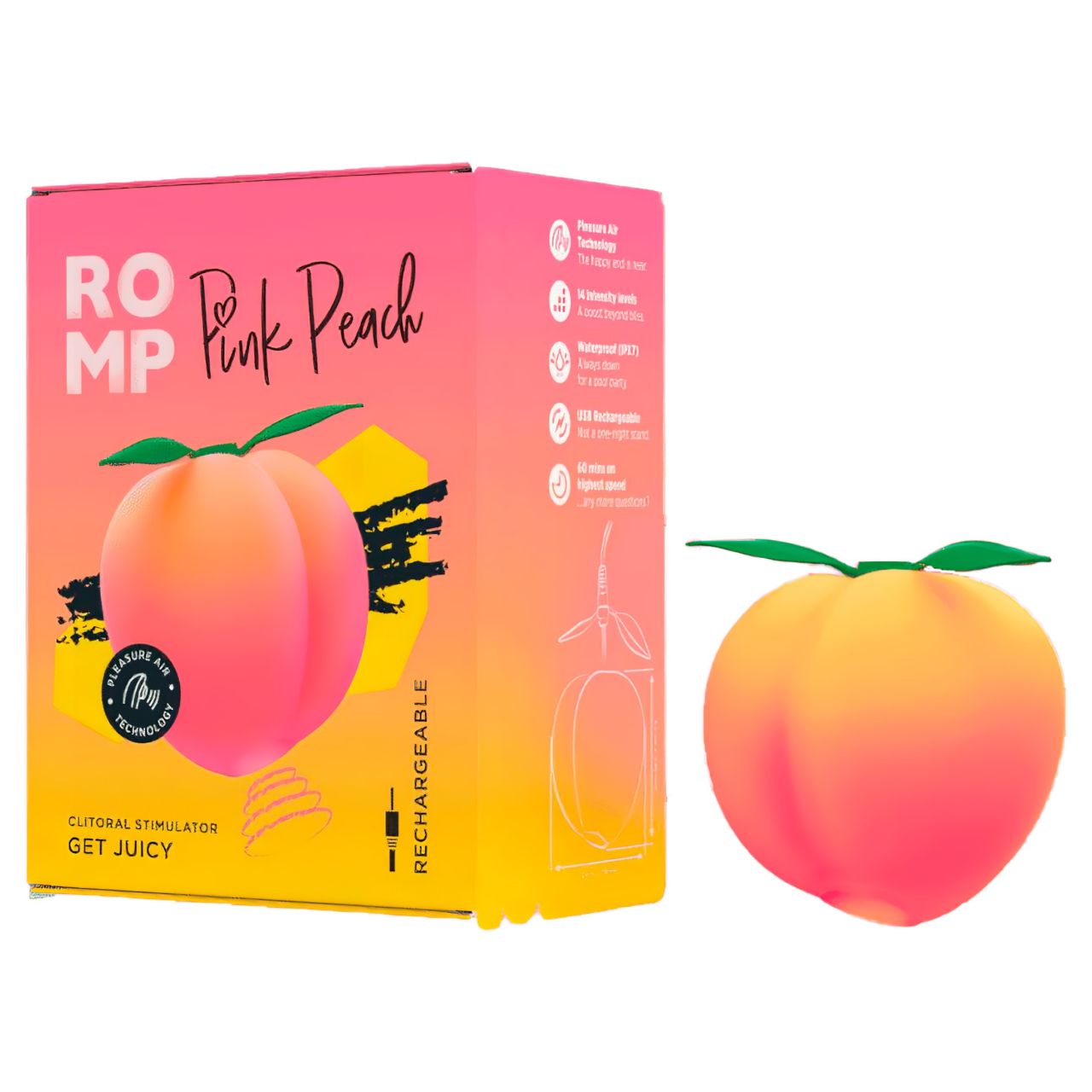 Romp Pink Peach - léghullámos vibrátor (pink) Romp Pink Peach - léghullámos vibrátor (pink)