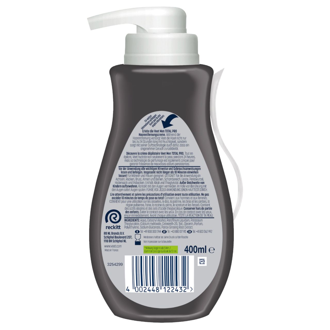 Veet - szőrtelenítő krém férfiaknak (400 ml) Veet - szőrtelenítő krém férfiaknak (400 ml)