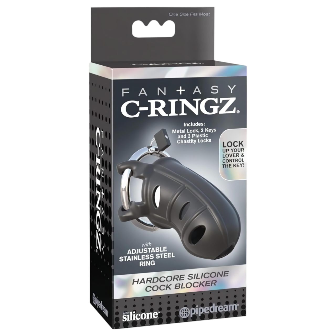 Pipedream - C-Ringz - szilikon pénisz ketrec (fekete) Pipedream - C-Ringz - szilikon pénisz ketrec (fekete)