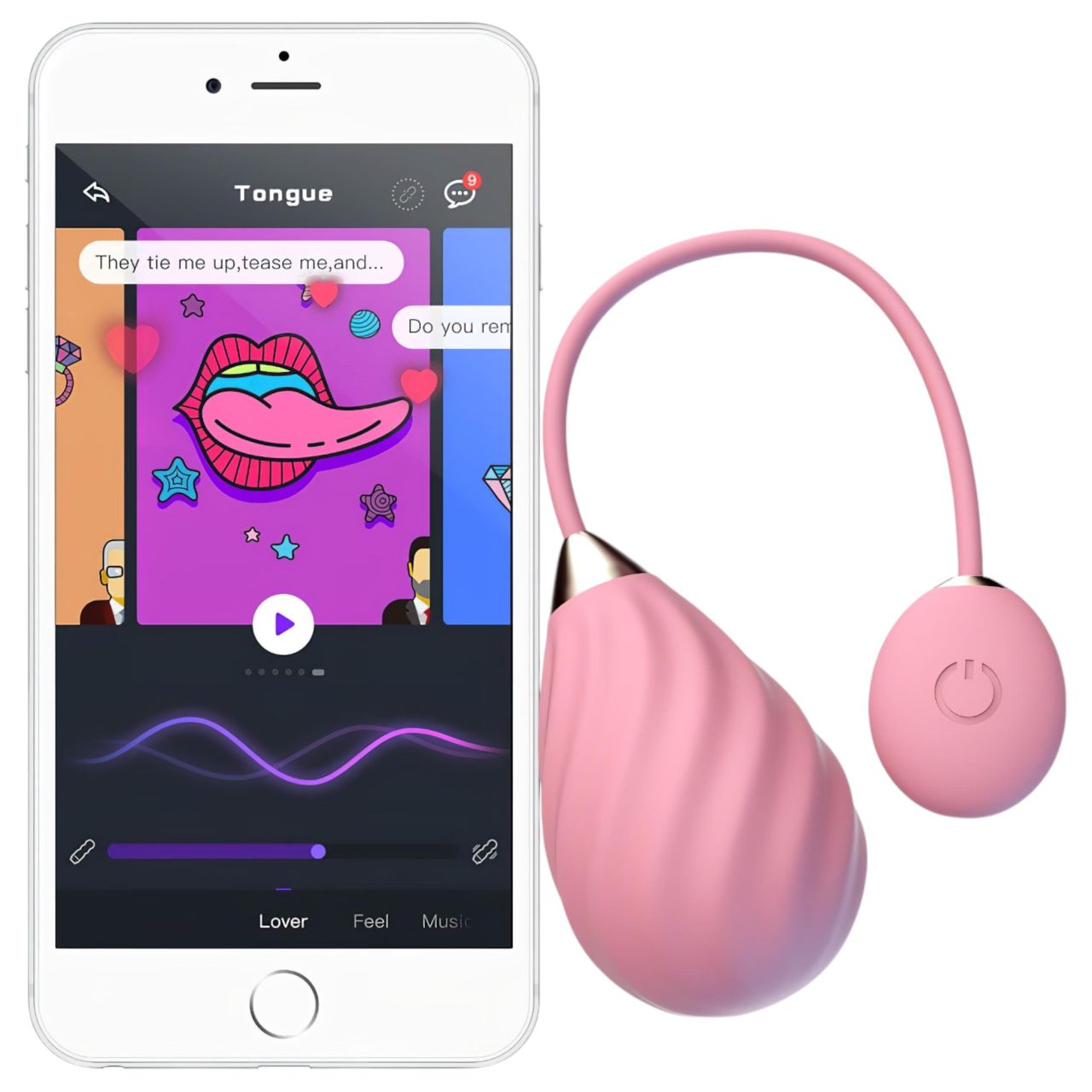 Magic Motion Sundae - App-vezérelt vibrációs tojás (pink) Magic Motion Sundae - App-vezérelt vibrációs tojás (pink)